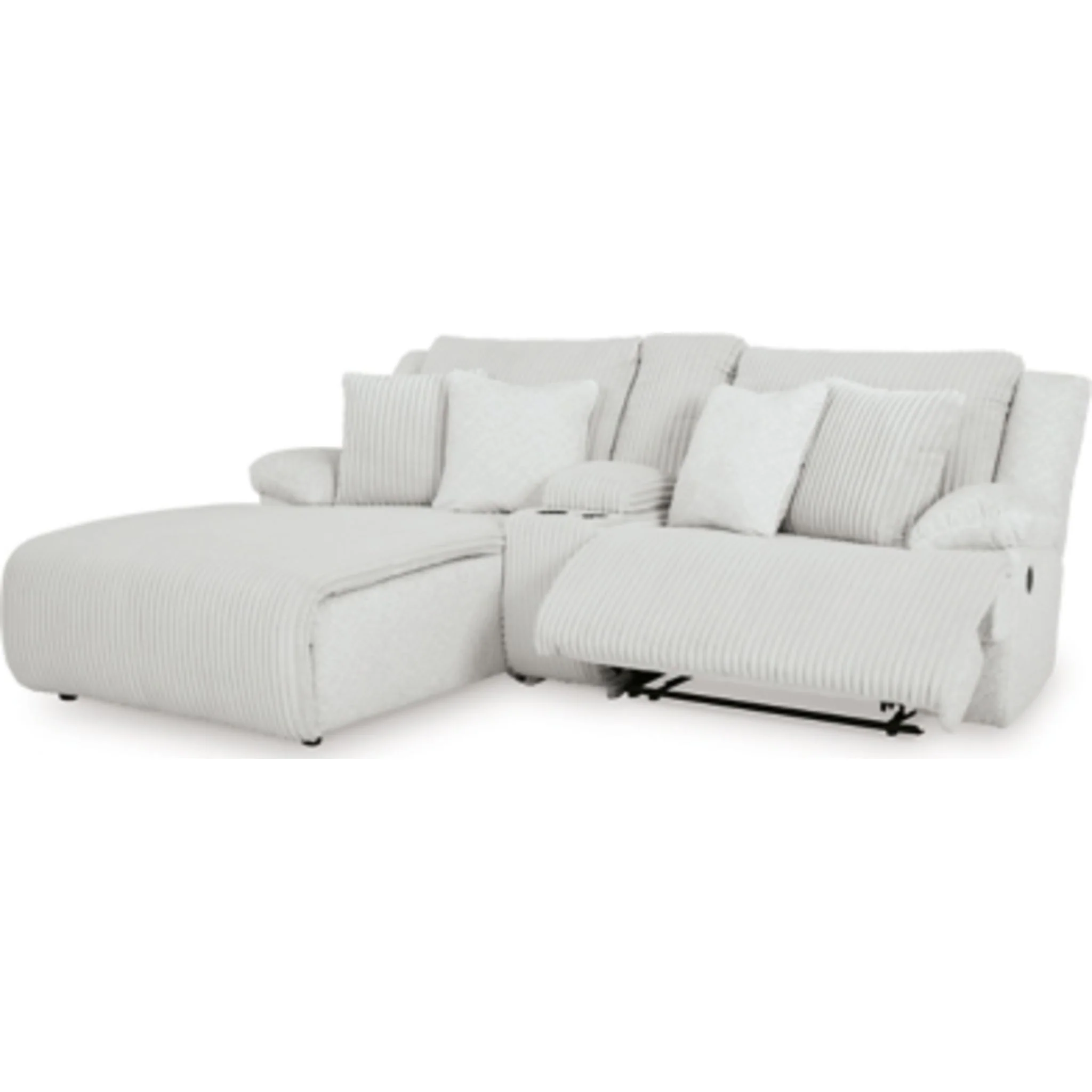 Top Tier 3 Piece Reclining Sectional with Chaise - Image 43