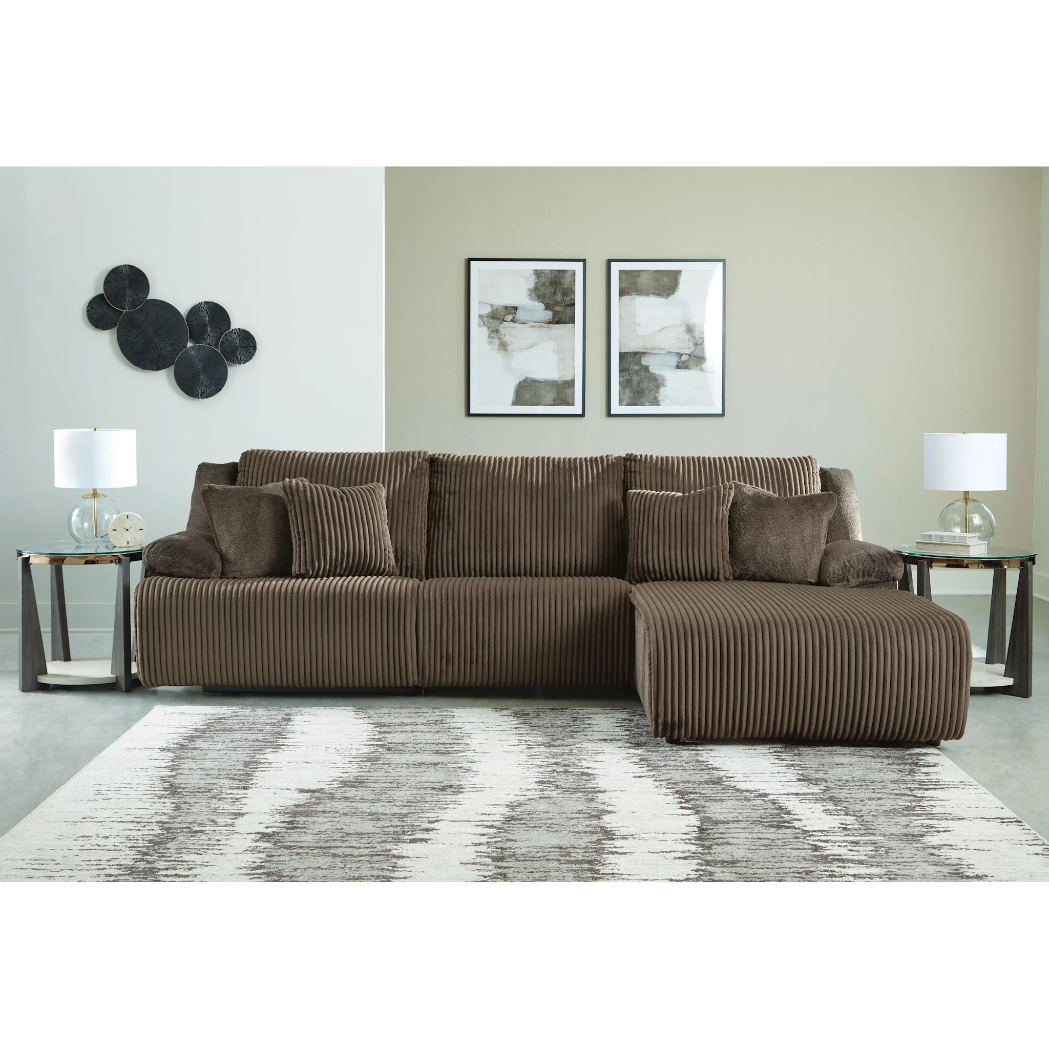 Top Tier 3 Piece Reclining Sectional with Chaise - Image 12
