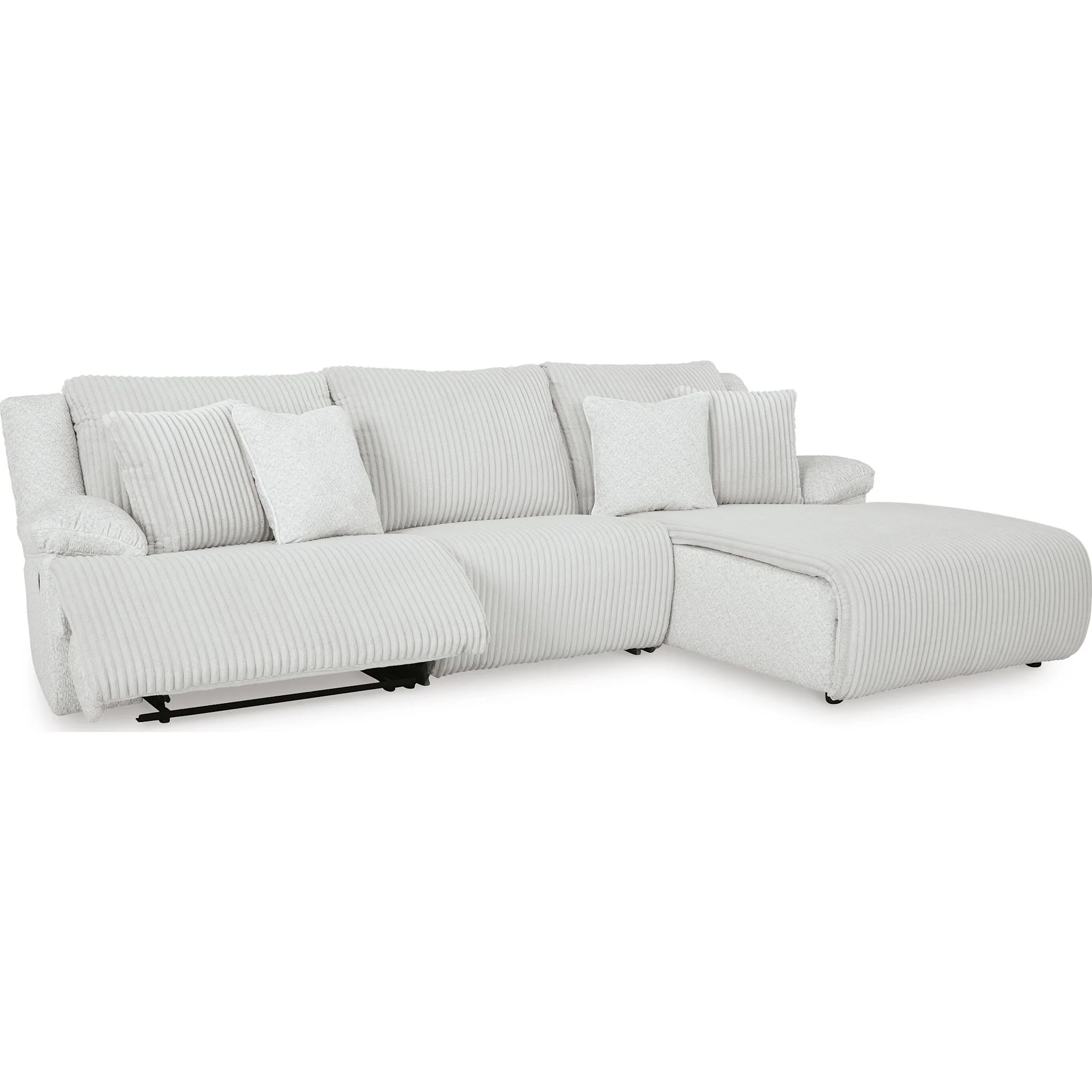 Top Tier 3 Piece Reclining Sectional with Chaise - Image 72