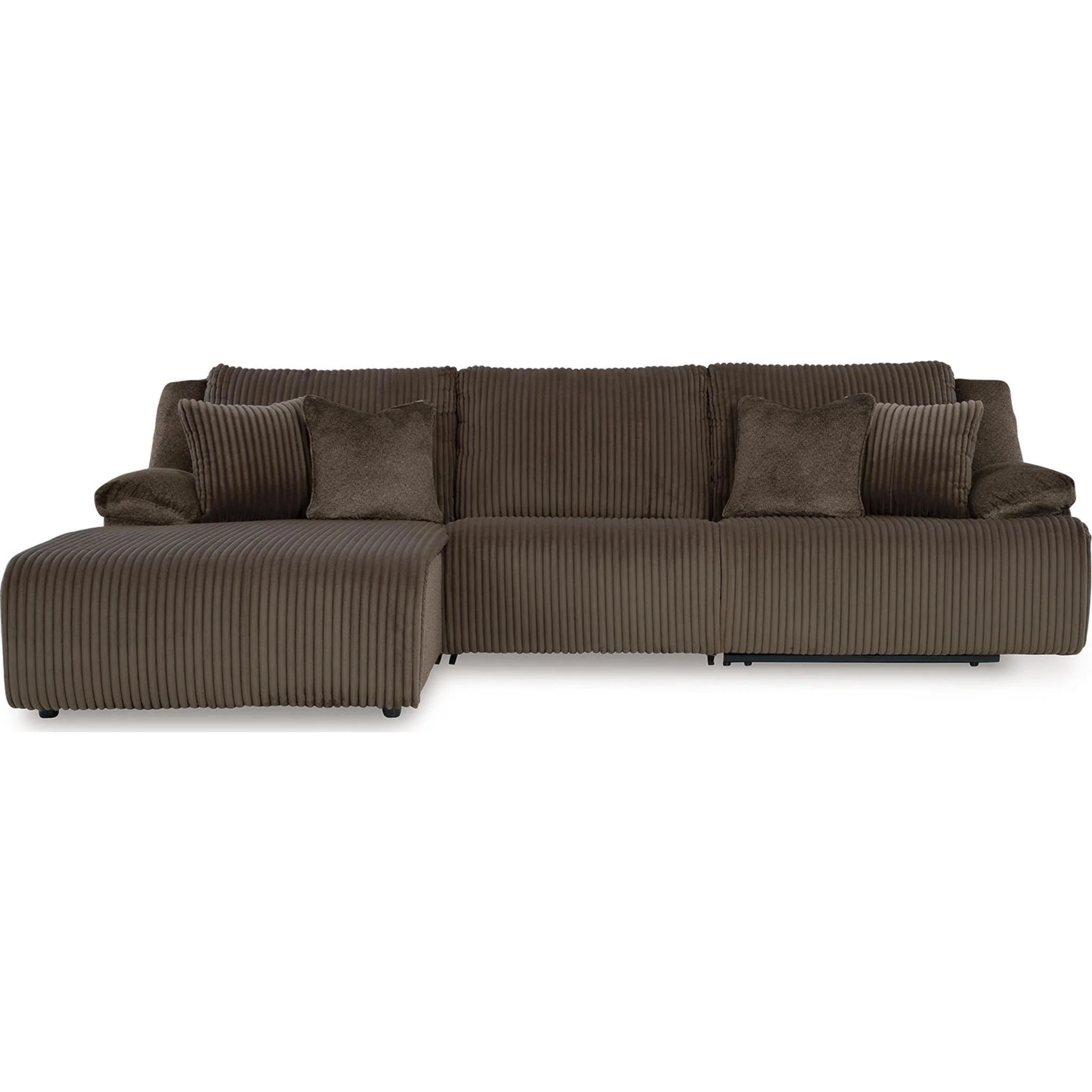 Top Tier 3 Piece Reclining Sectional with Chaise - Image 84