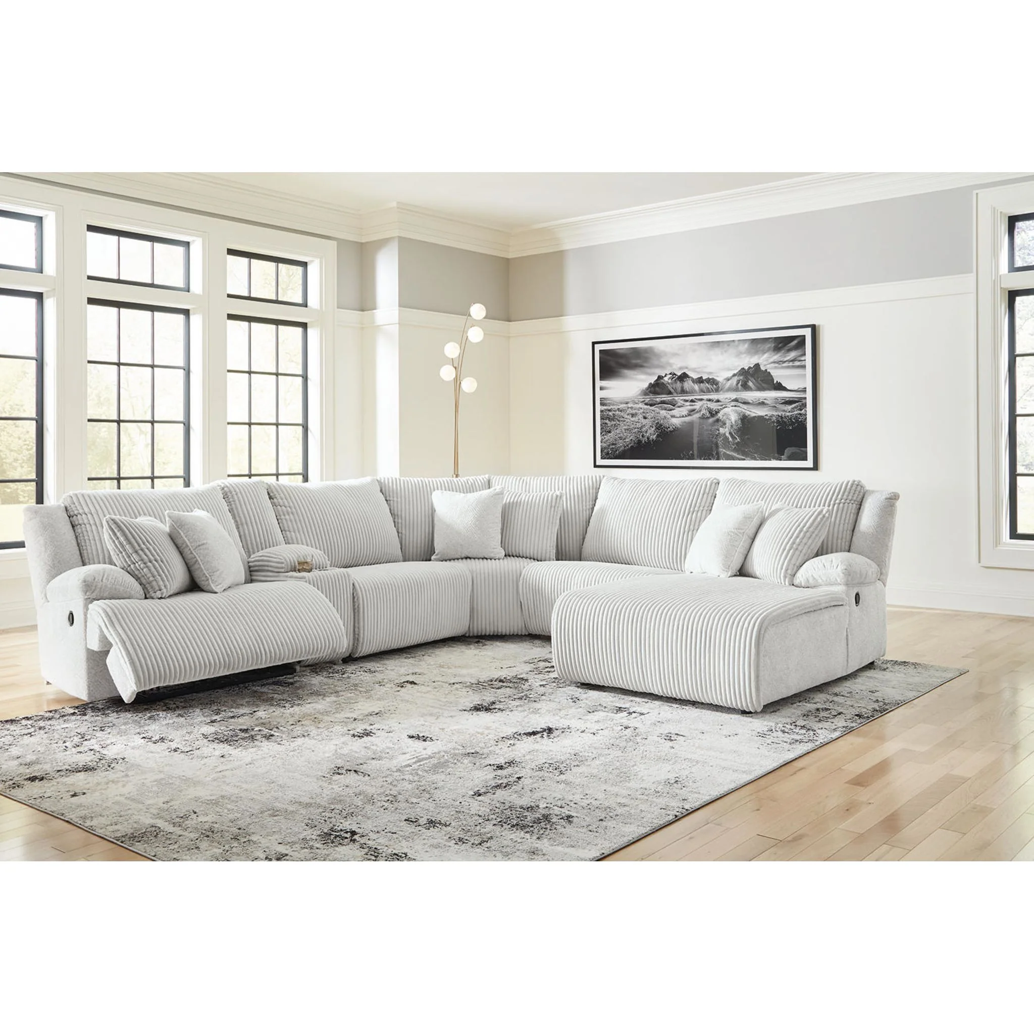 Top Tier 6 Piece Reclining Sectional - Image 7
