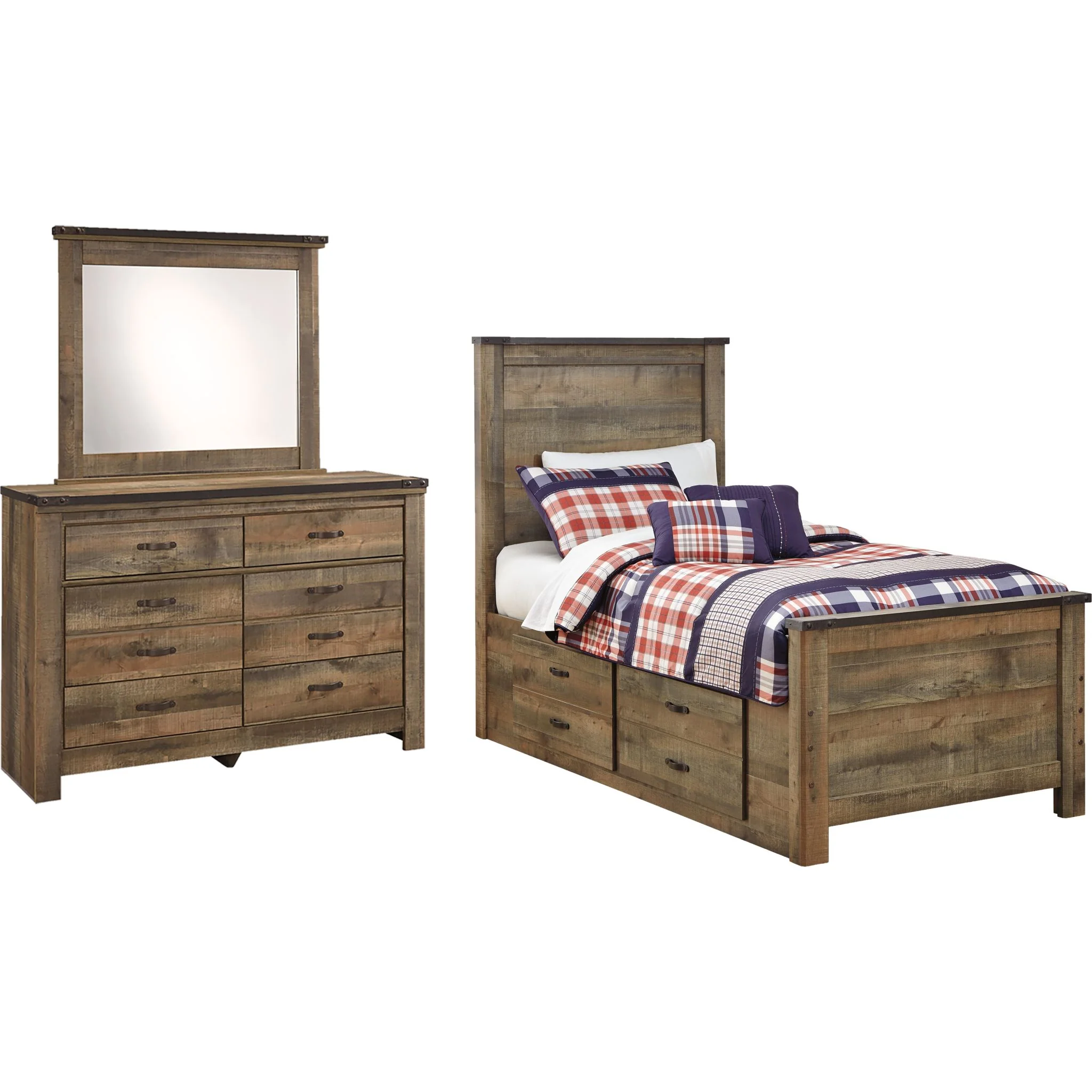 Trinell 5 Piece Bunk Bed Bedroom