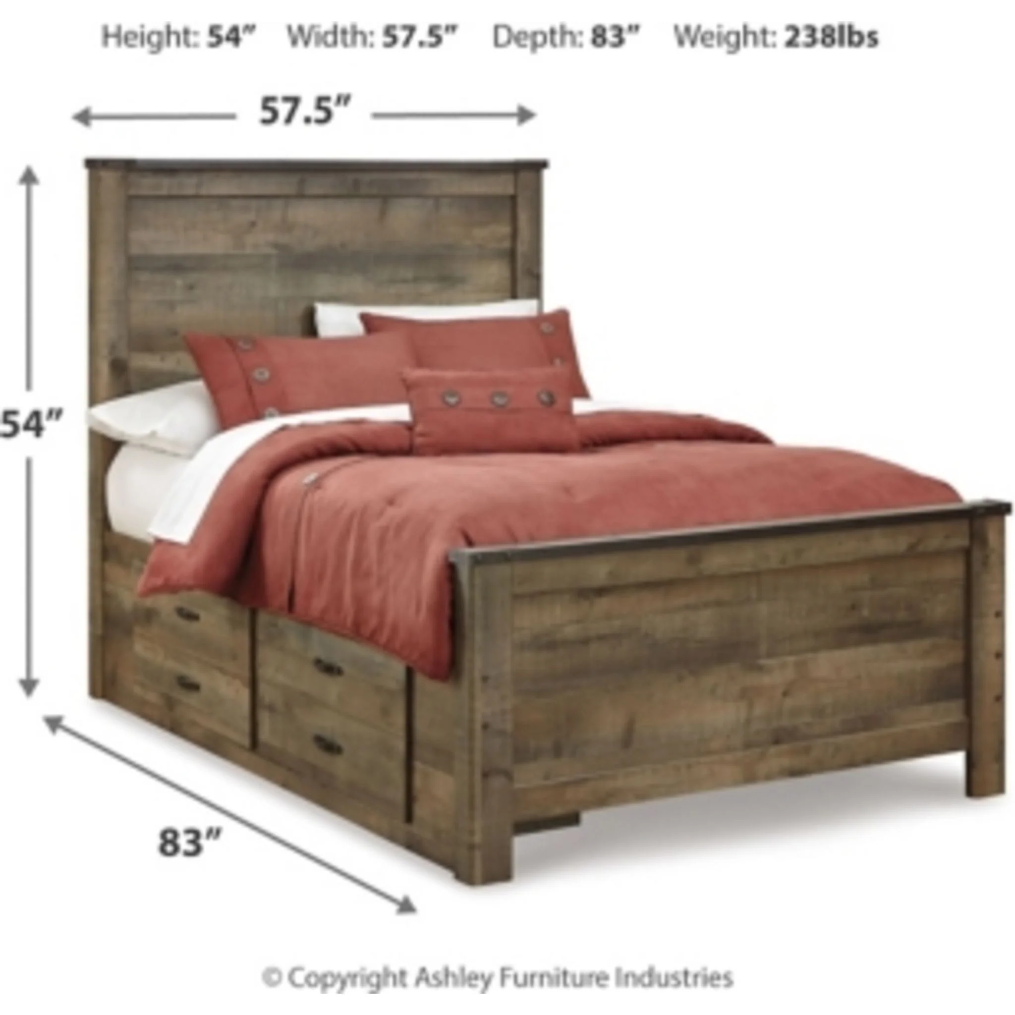 Trinell Bed with 2 Drawer Storage - Image 34