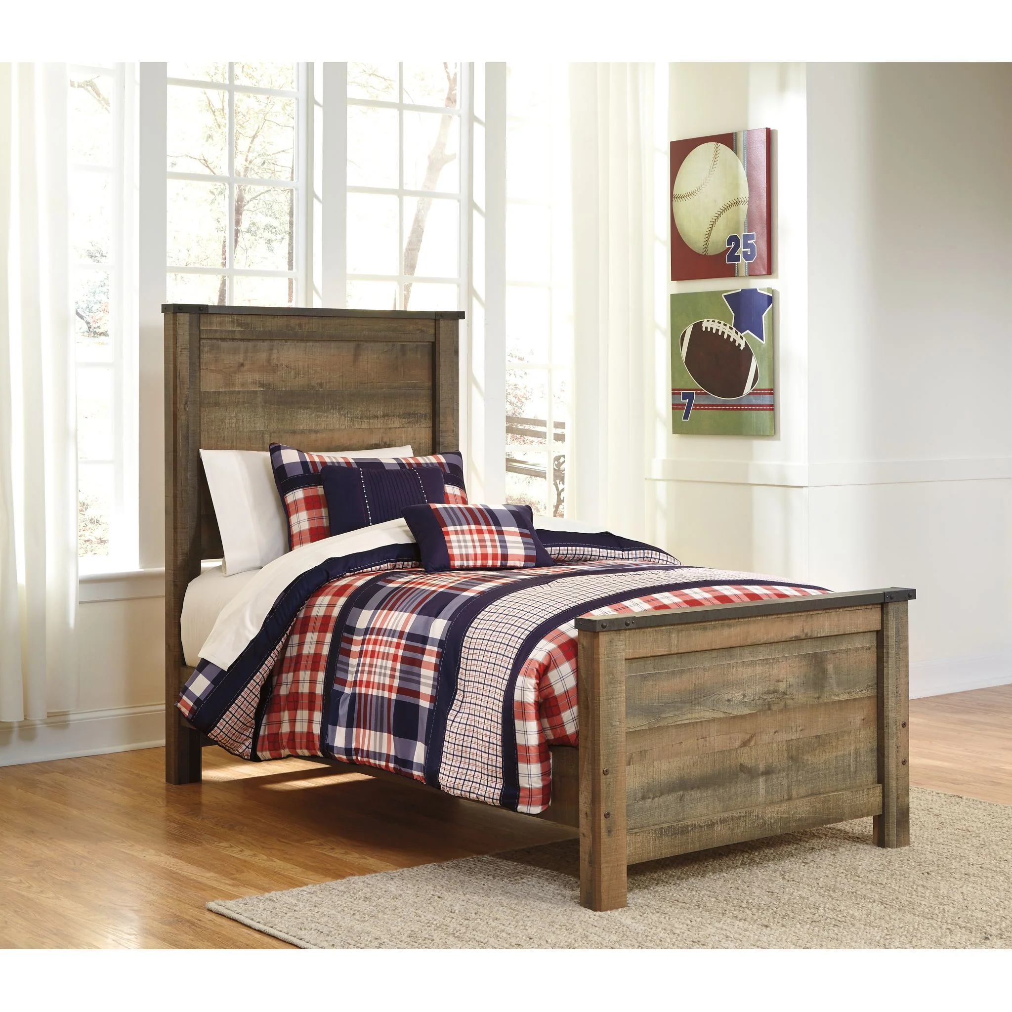 Trinell Panel Headboard - Image 4