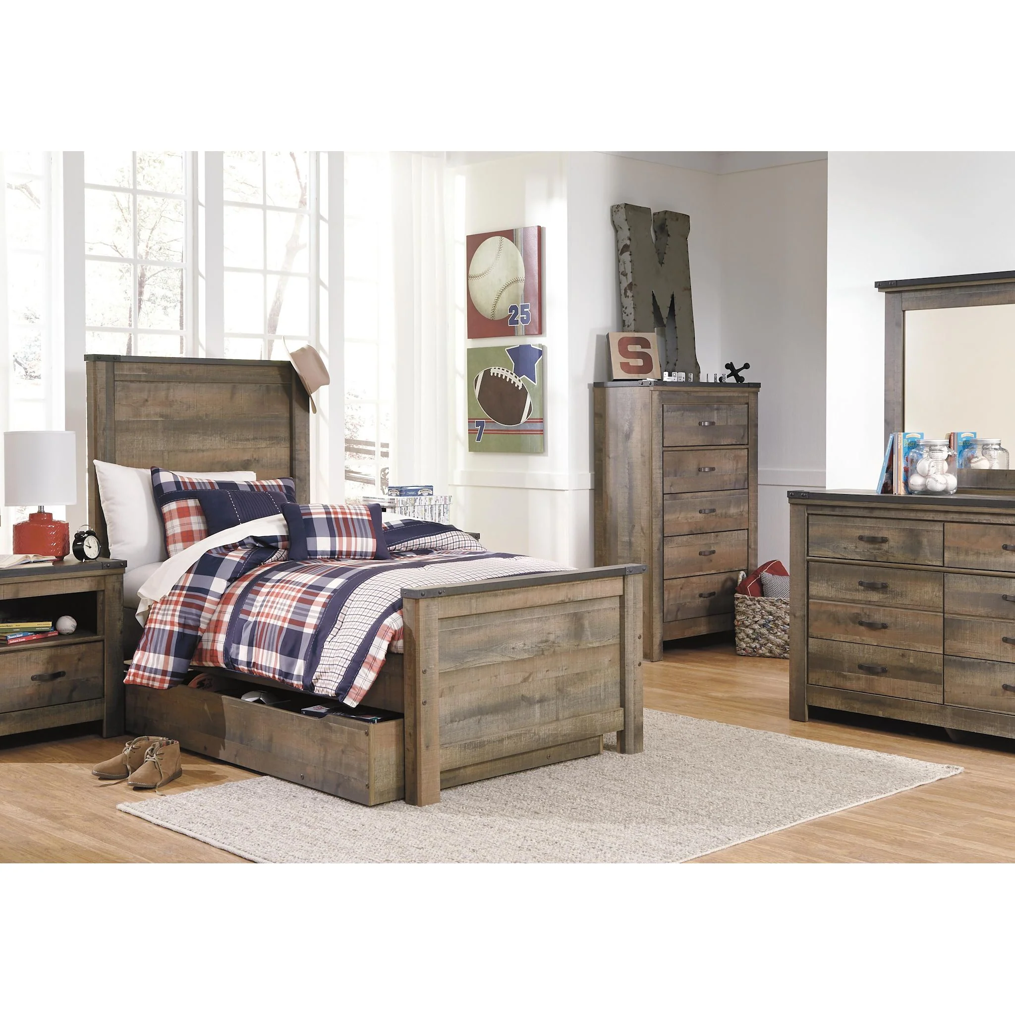Trinell Platform Bed with Drawer - Image 24