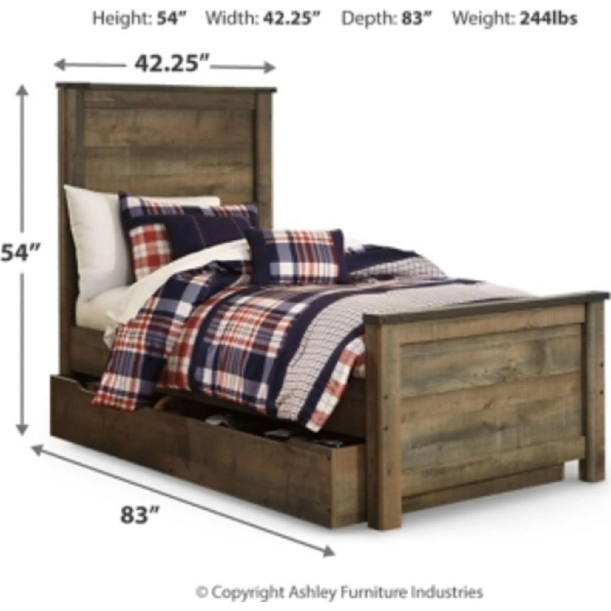 Trinell Platform Bed with Drawer - Image 34