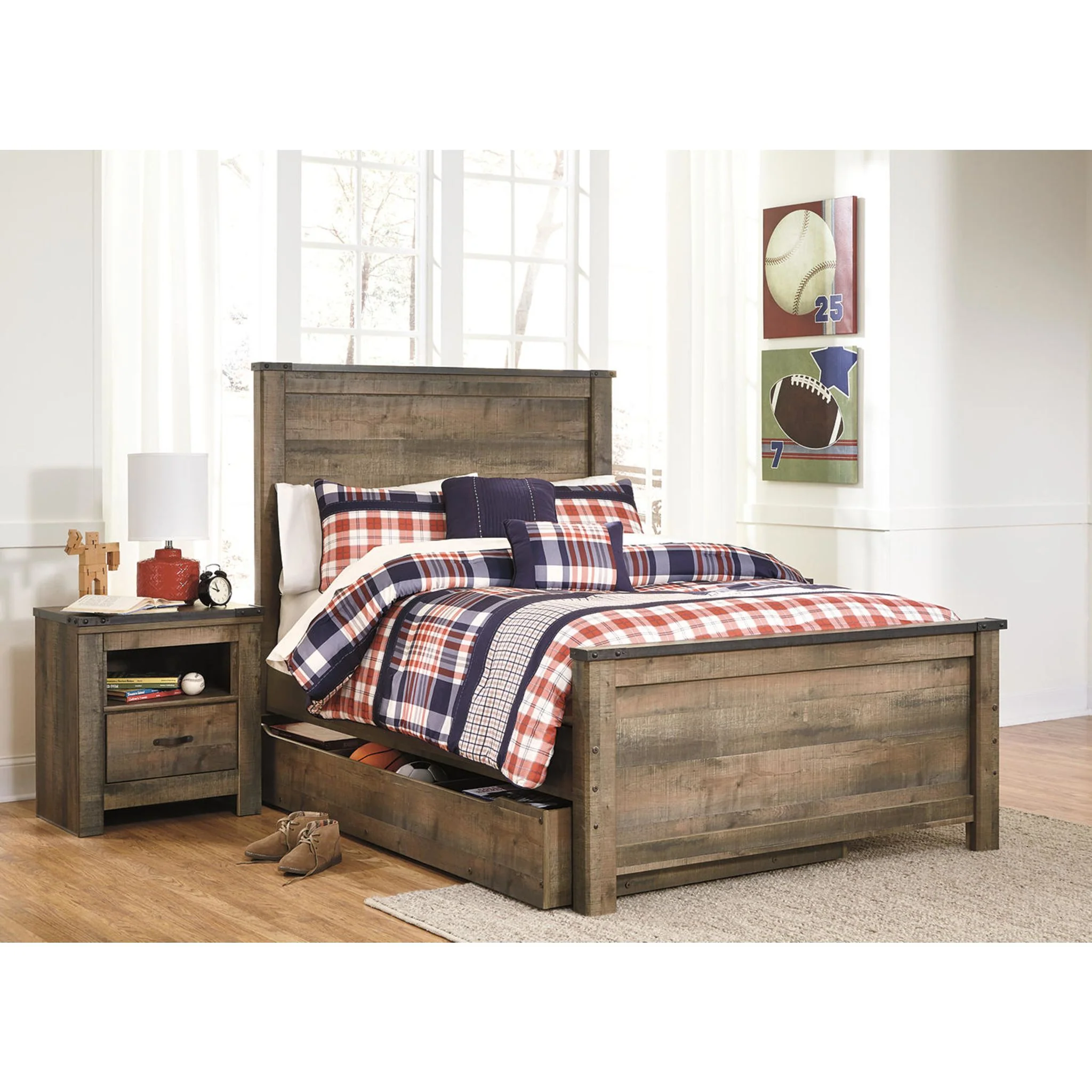 Trinell Platform Bed with Drawer - Image 61