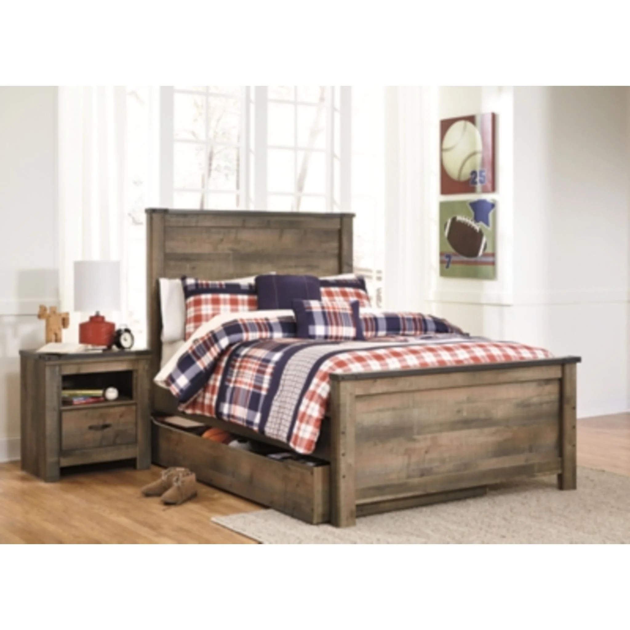 Trinell Platform Bed with Drawer - Image 80
