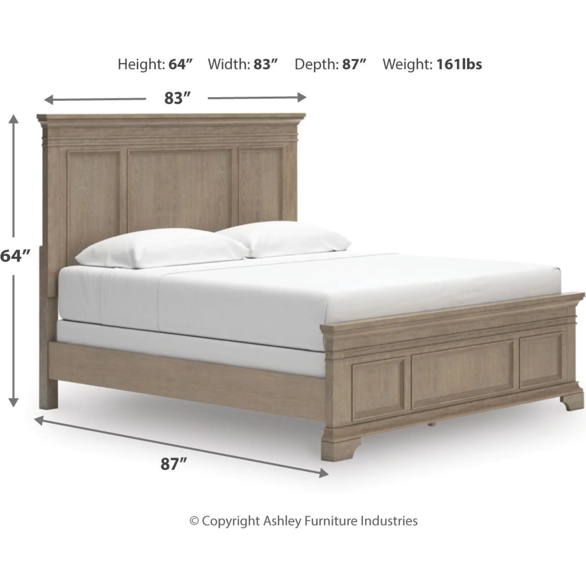 Vallardia-Exclusive King Panel Bed - Image 8