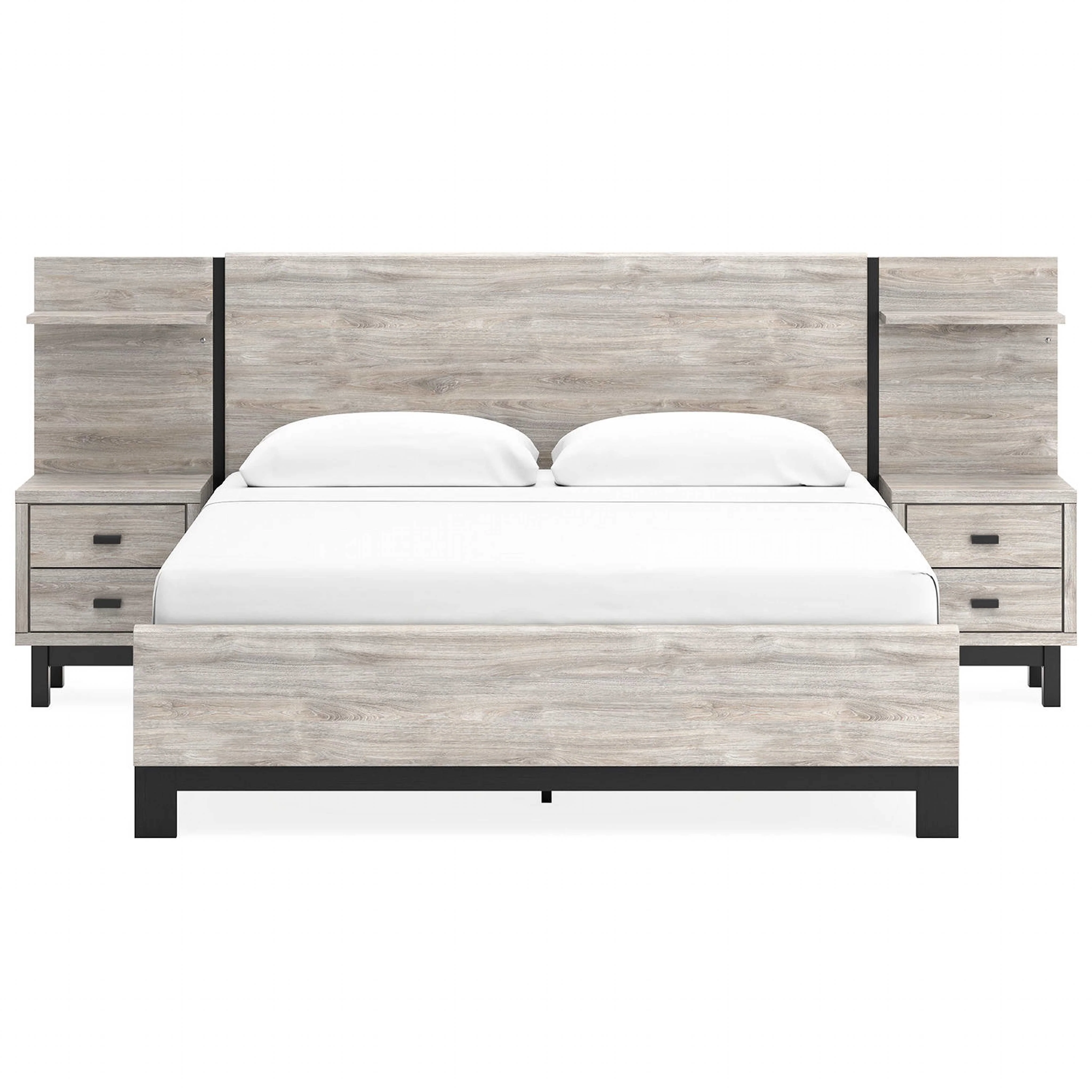 Vessalli Panel Bed with Nightstands - Image 9