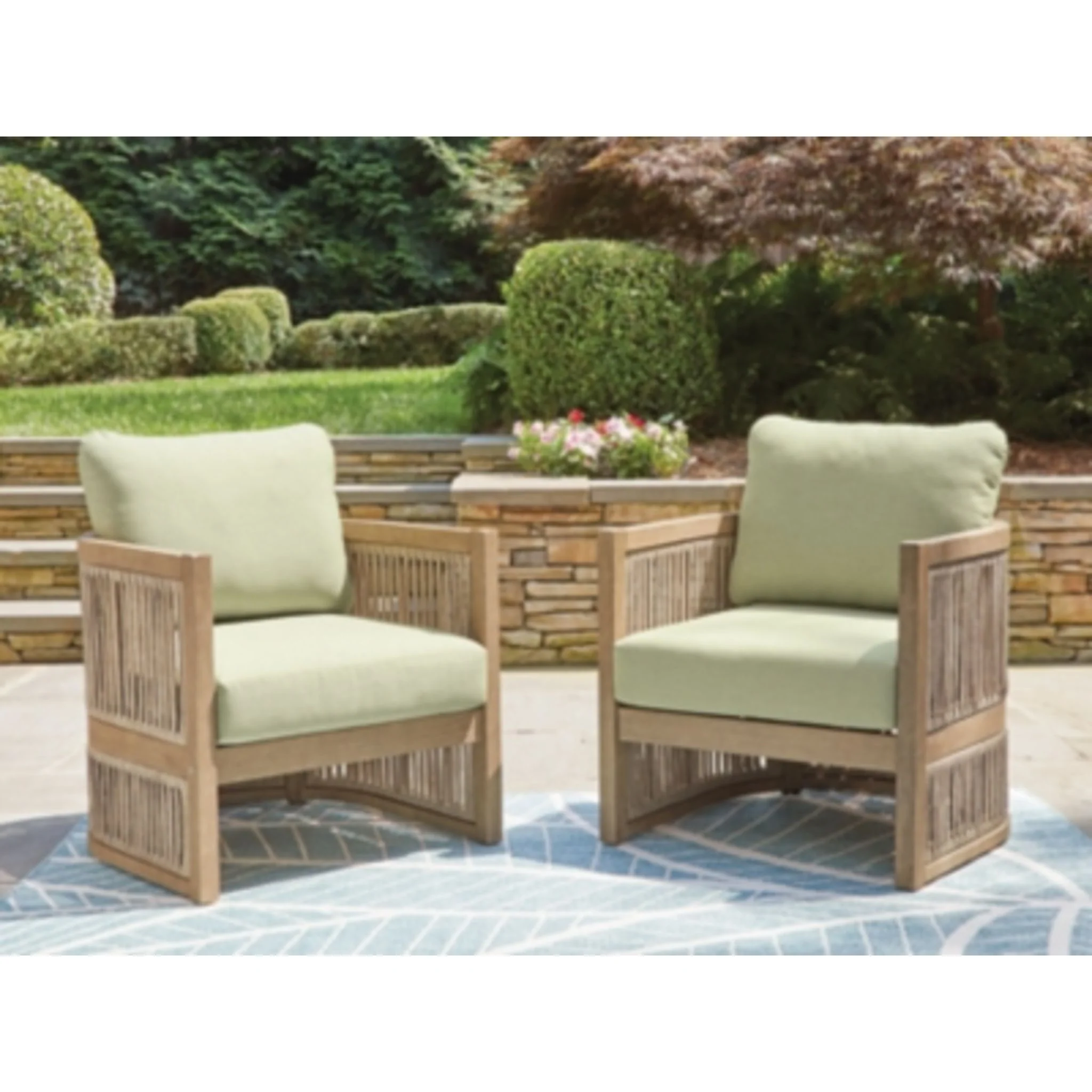 Vision Lane Outdoor Lounge Chair with Cushion (set of 2) - Image 15