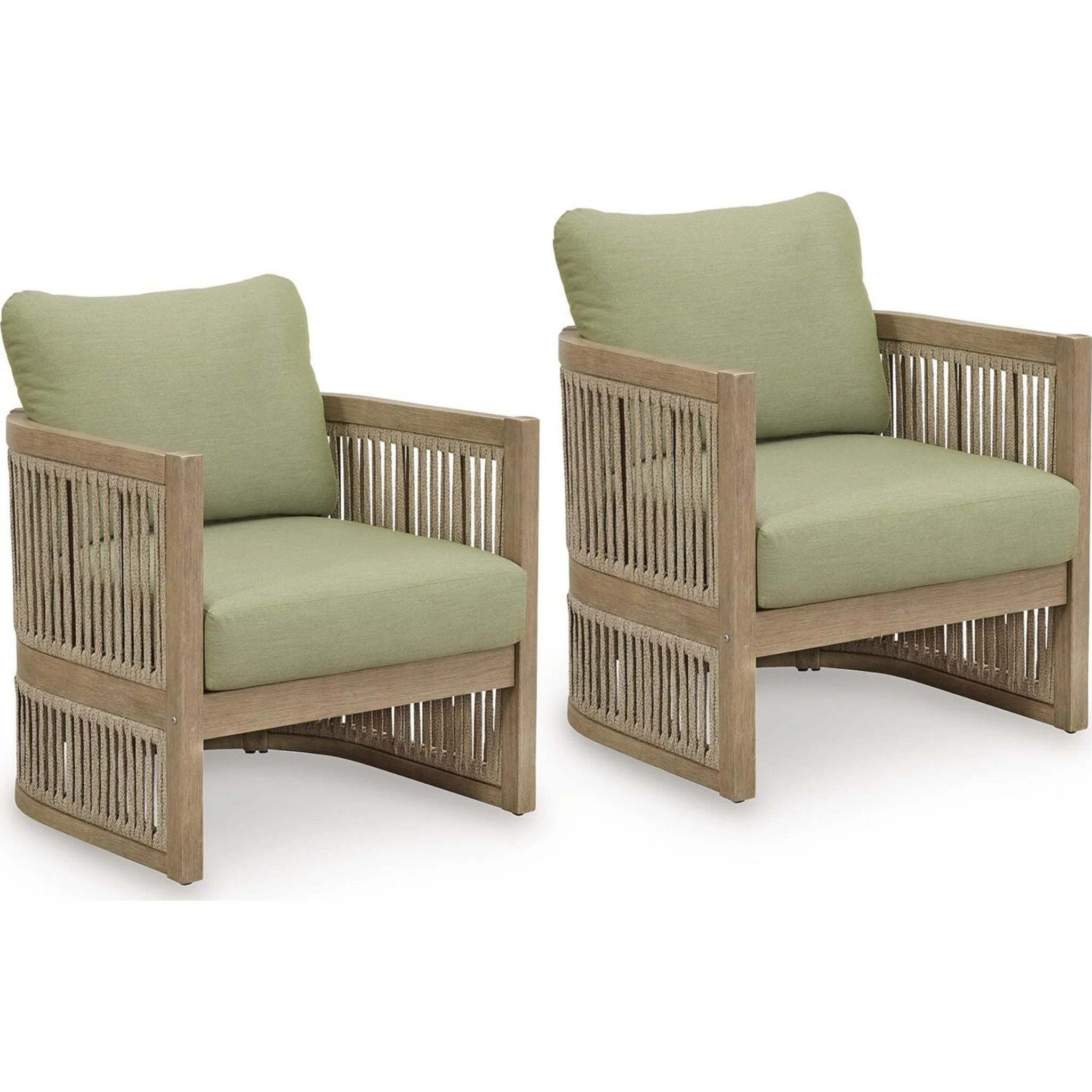 Vision Lane Outdoor Lounge Chair with Cushion (set of 2) - Image 8