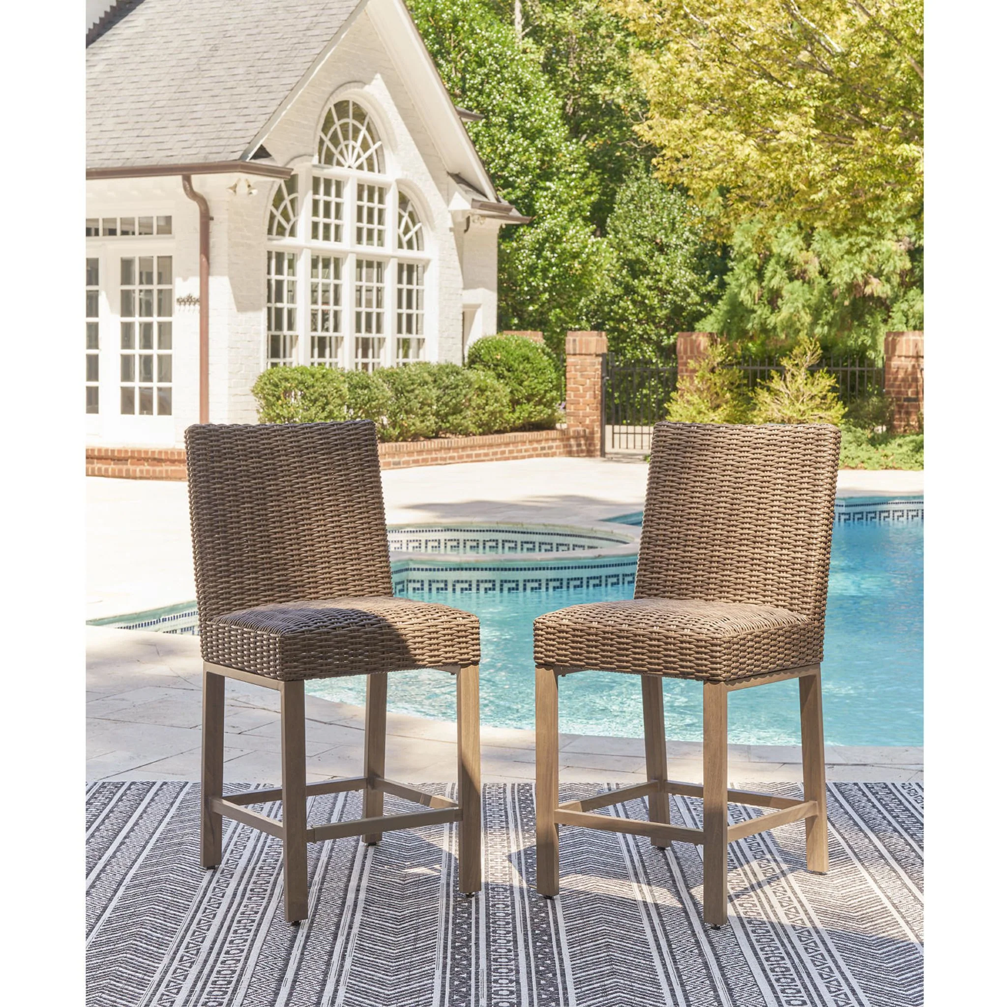 Walton Bridge Outdoor Barstool (set of 2) - Image 2
