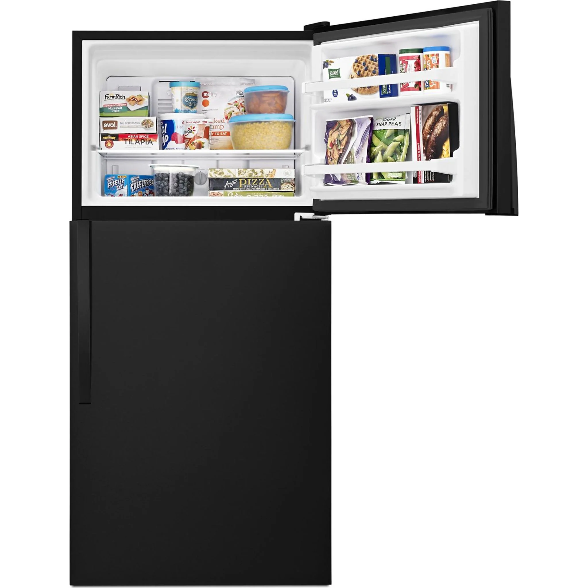 Whirlpool  30" Wide Top-Freezer Refrigerator with Flexi-Slide Bin - Black (WRT318FZDB) - Image 30