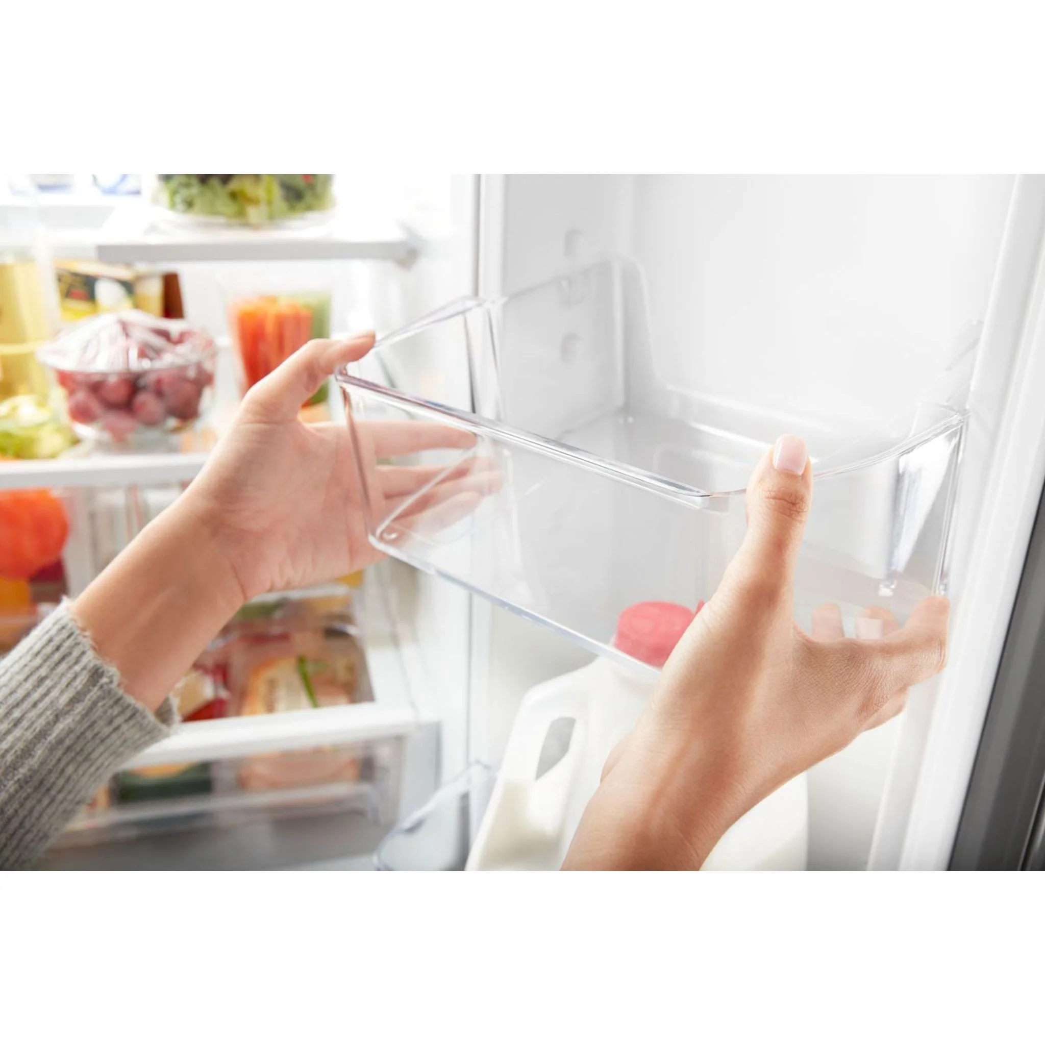 Whirlpool 30-inch Wide French Door Refrigerator - 20 cu. ft. -White (WRF560SFHW) - Image 10