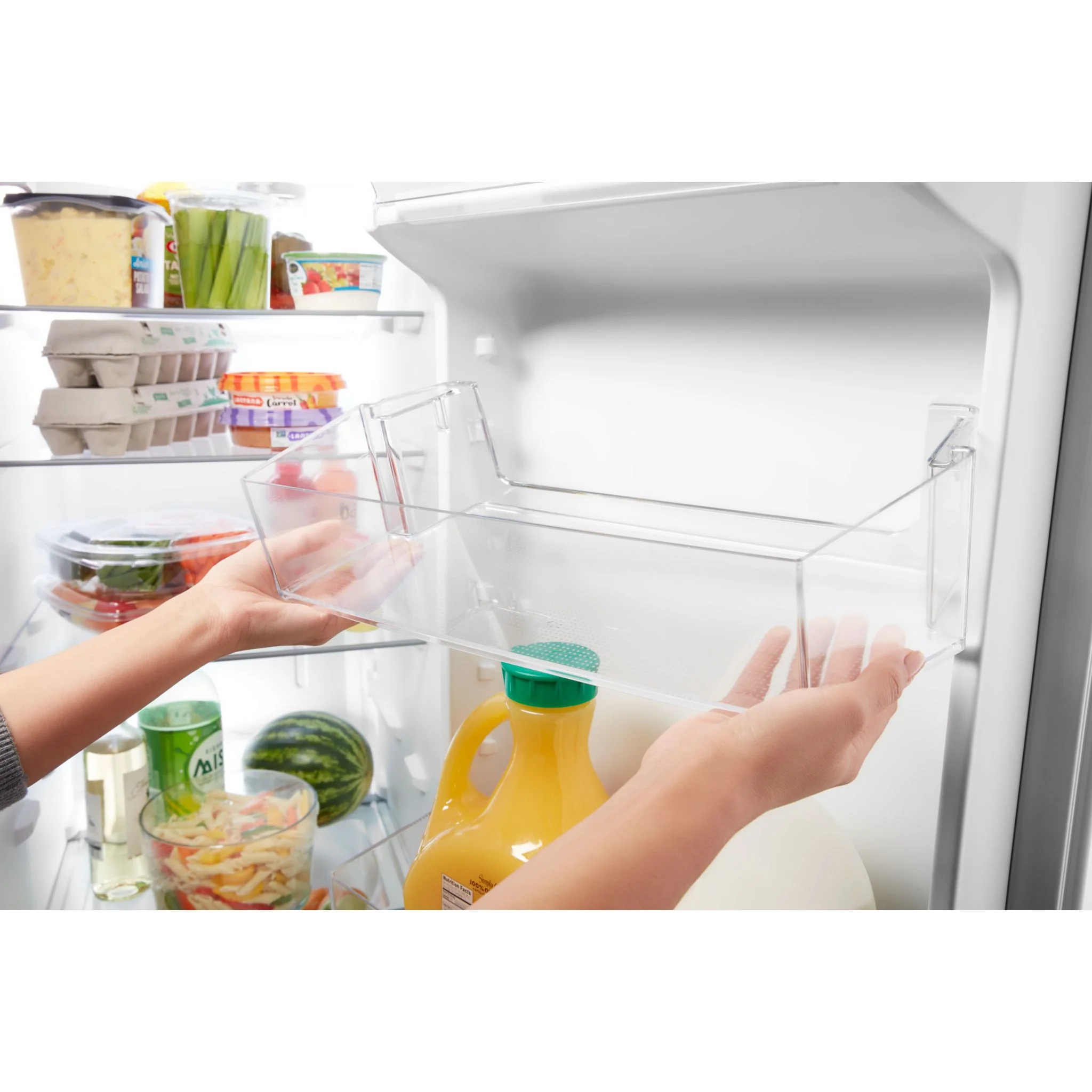 Whirlpool 33-inch Wide Side-by-Side Refrigerator - 21 cu. ft. -Monochromatic Stainless Steel (WRS331SDHM) - Image 10