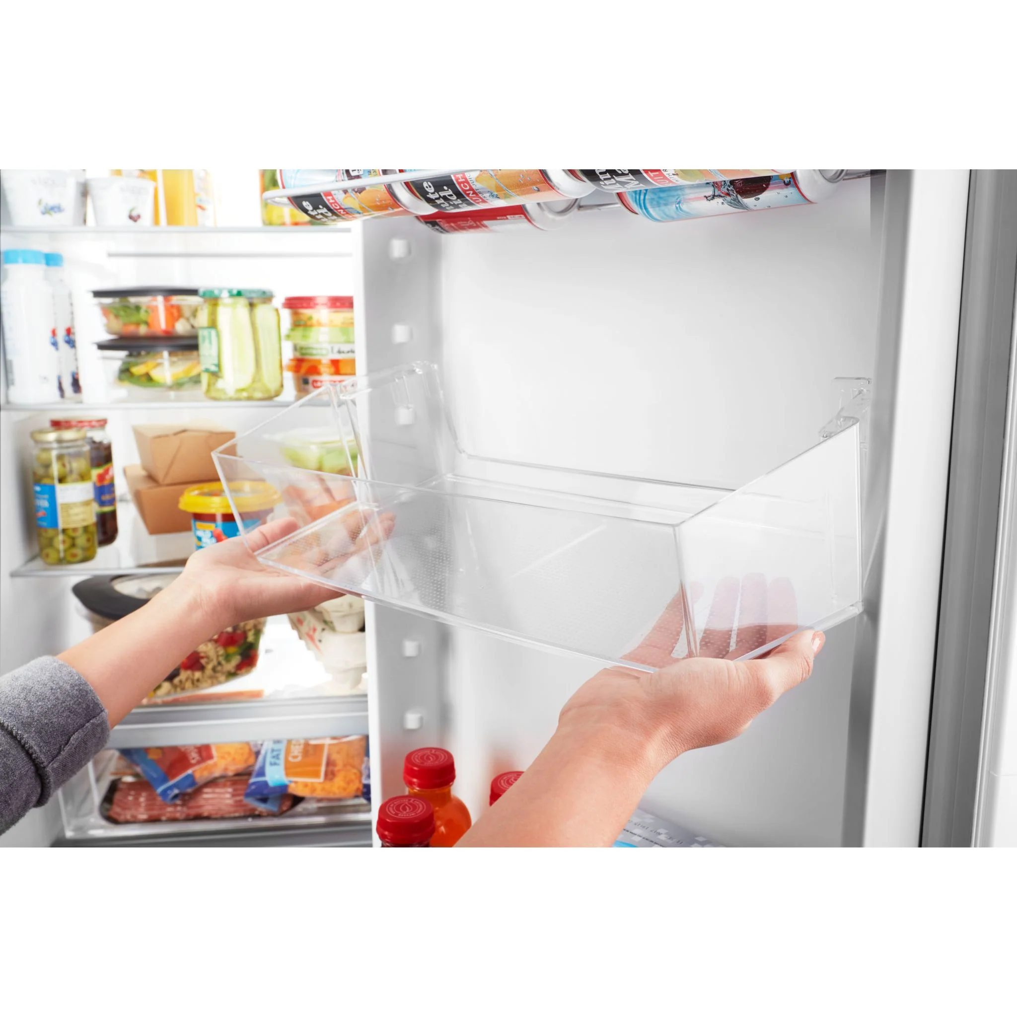 Whirlpool 36-inch Wide Side-by-Side Refrigerator - 25 cu. ft. -Black Stainless (WRS555SIHV) - Image 2