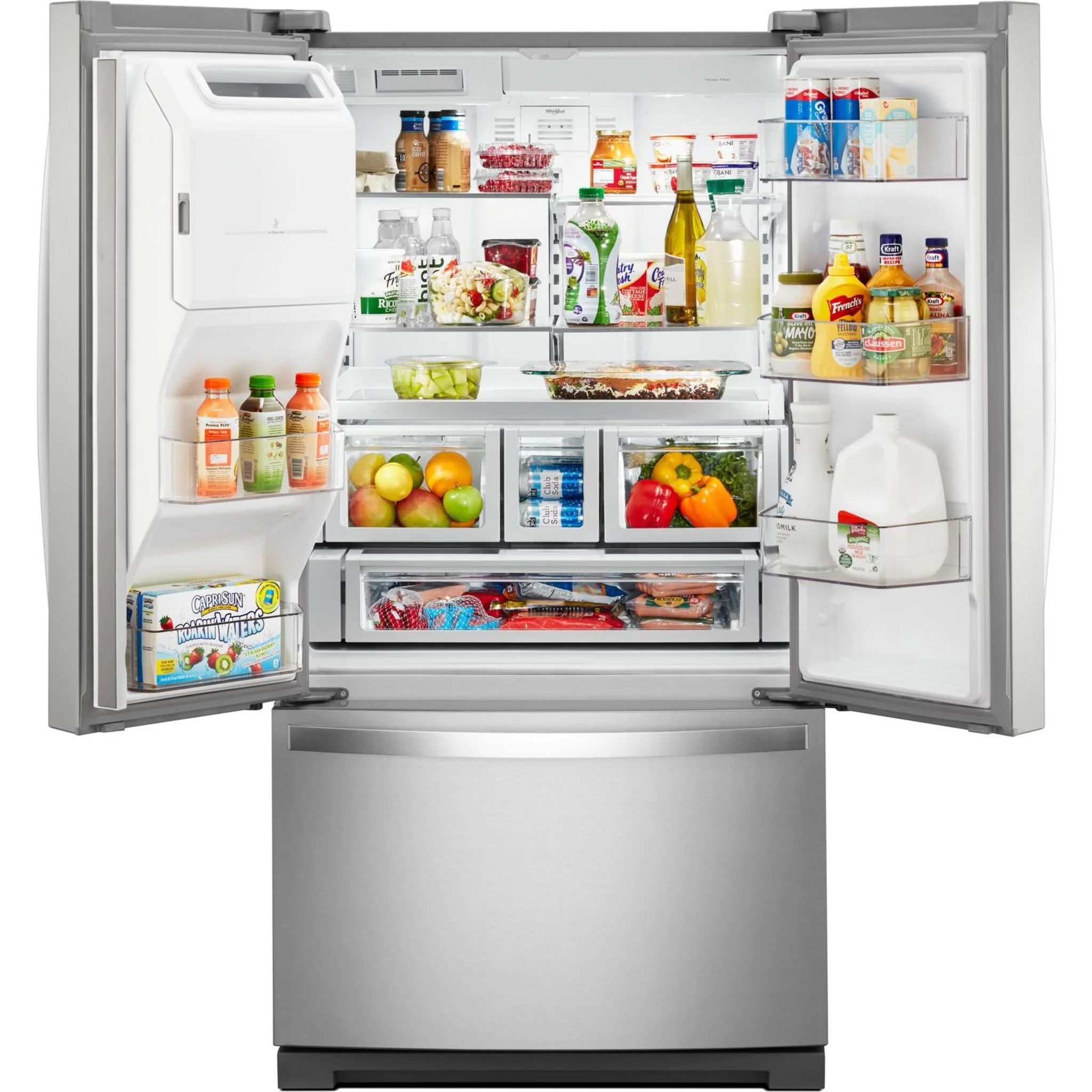 Whirlpool 36" Wide French Door Refrigerator - 27 cu. ft. - Fingerprint Resistant Stainless Steel (WRF757SDHZ) - Image 11