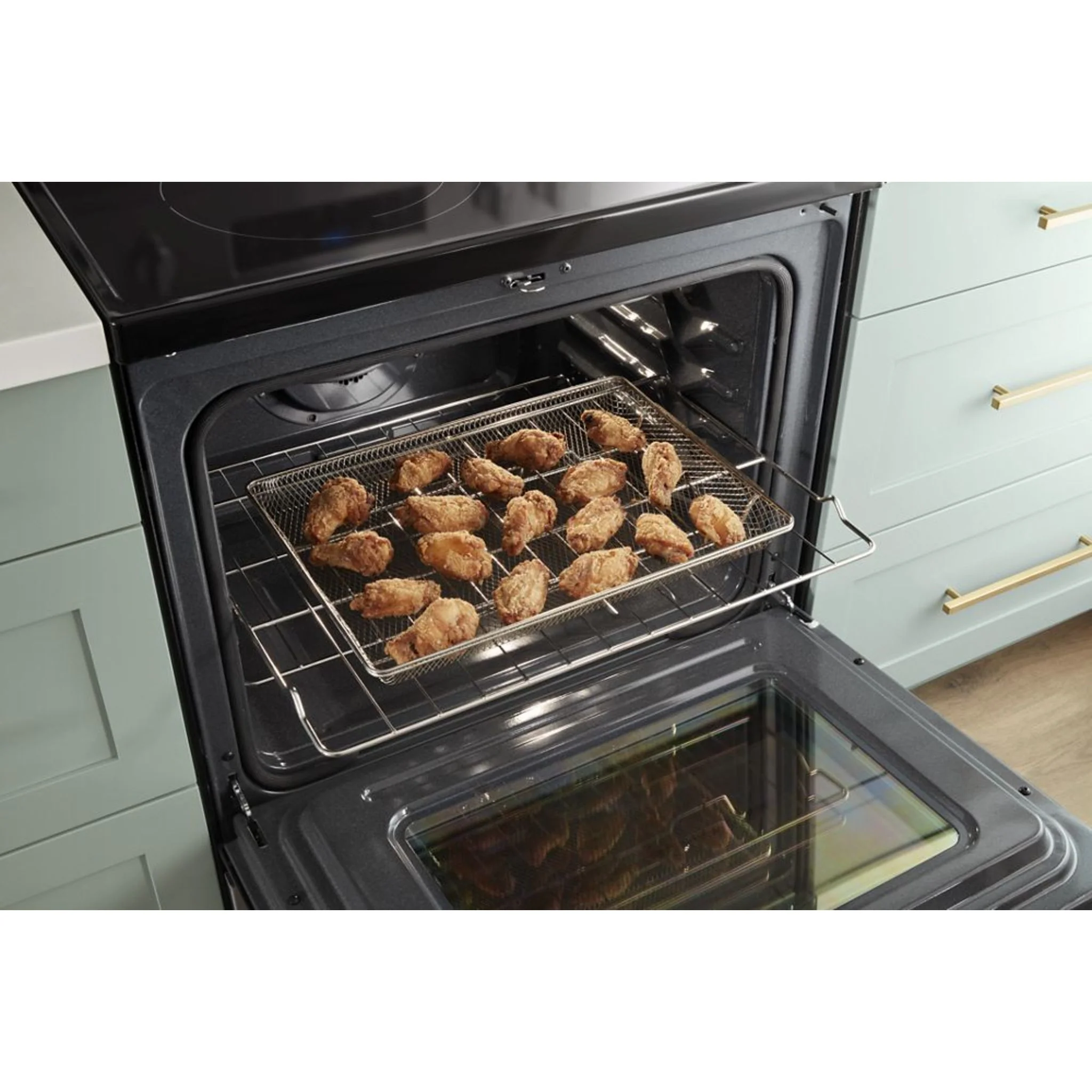 Whirlpool 5.7 Cu. Ft. Wall Oven Microwave Combo with Air Fry -Fingerprint Resistant Stainless Steel (WOEC7027PZ) - Image 2