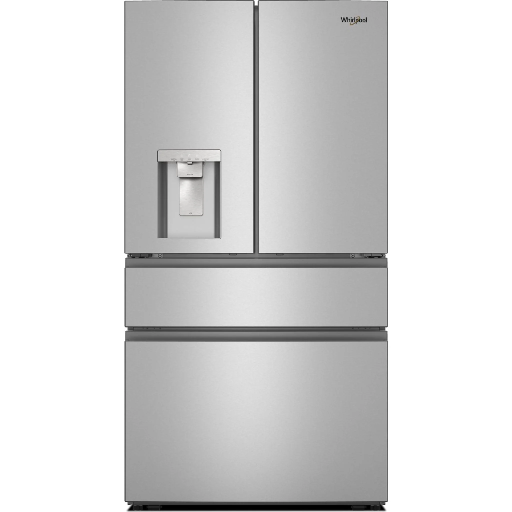 Whirlpool 29 Cu. Ft. Family-Sized Capacity French door refrigerator with Flexible Temperature Drawer - Fingerprint-Resistant Stainless Finish (WRMF3536SZ)