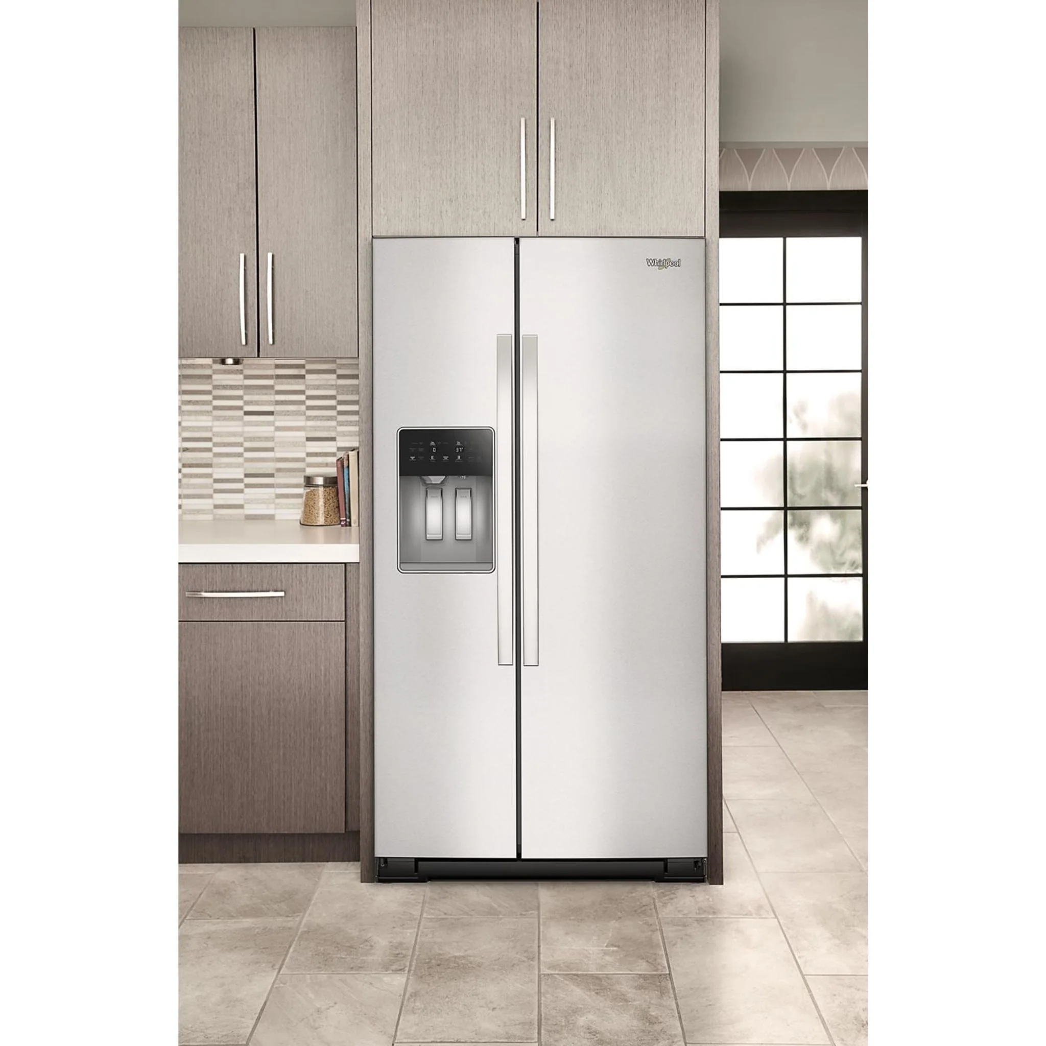 Whirlpool 36-inch Counter Depth Side-by-Side Refrigerator with Prep & Store Bins -Fingerprint Resistant Stainless Steel (WRSC6536RZ) - Image 18