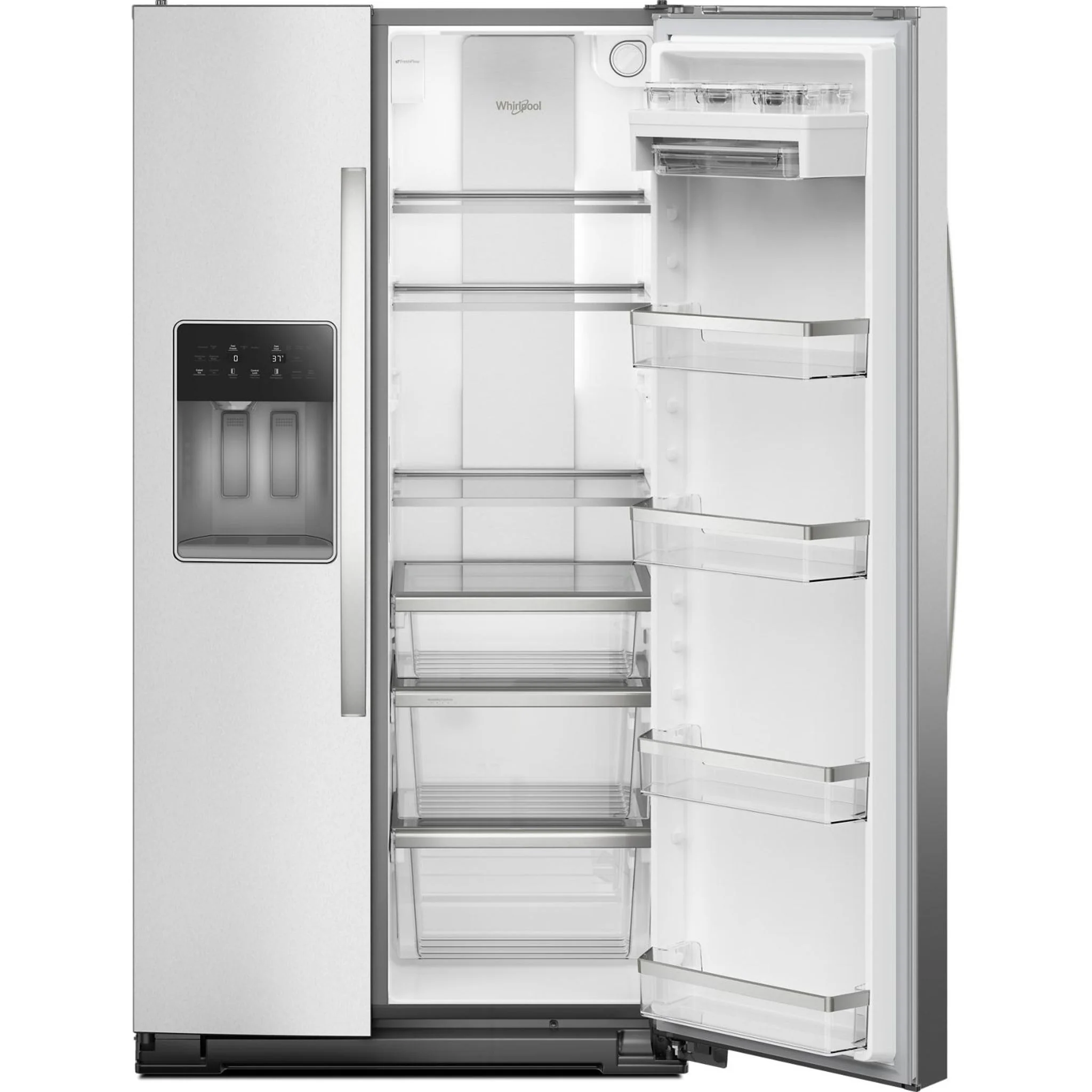 Whirlpool 36-inch Counter Depth Side-by-Side Refrigerator with Prep & Store Bins -Fingerprint Resistant Stainless Steel (WRSC6536RZ) - Image 19