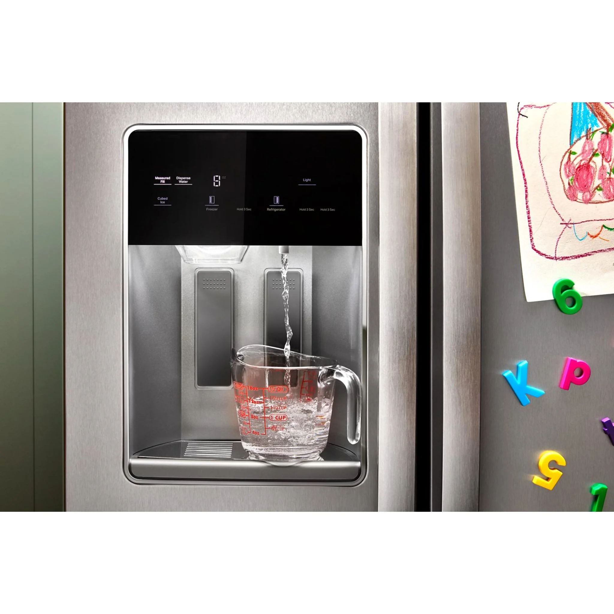 Whirlpool 36-inch Counter Depth Side-by-Side Refrigerator with Prep & Store Bins -Fingerprint Resistant Stainless Steel (WRSC6536RZ) - Image 8