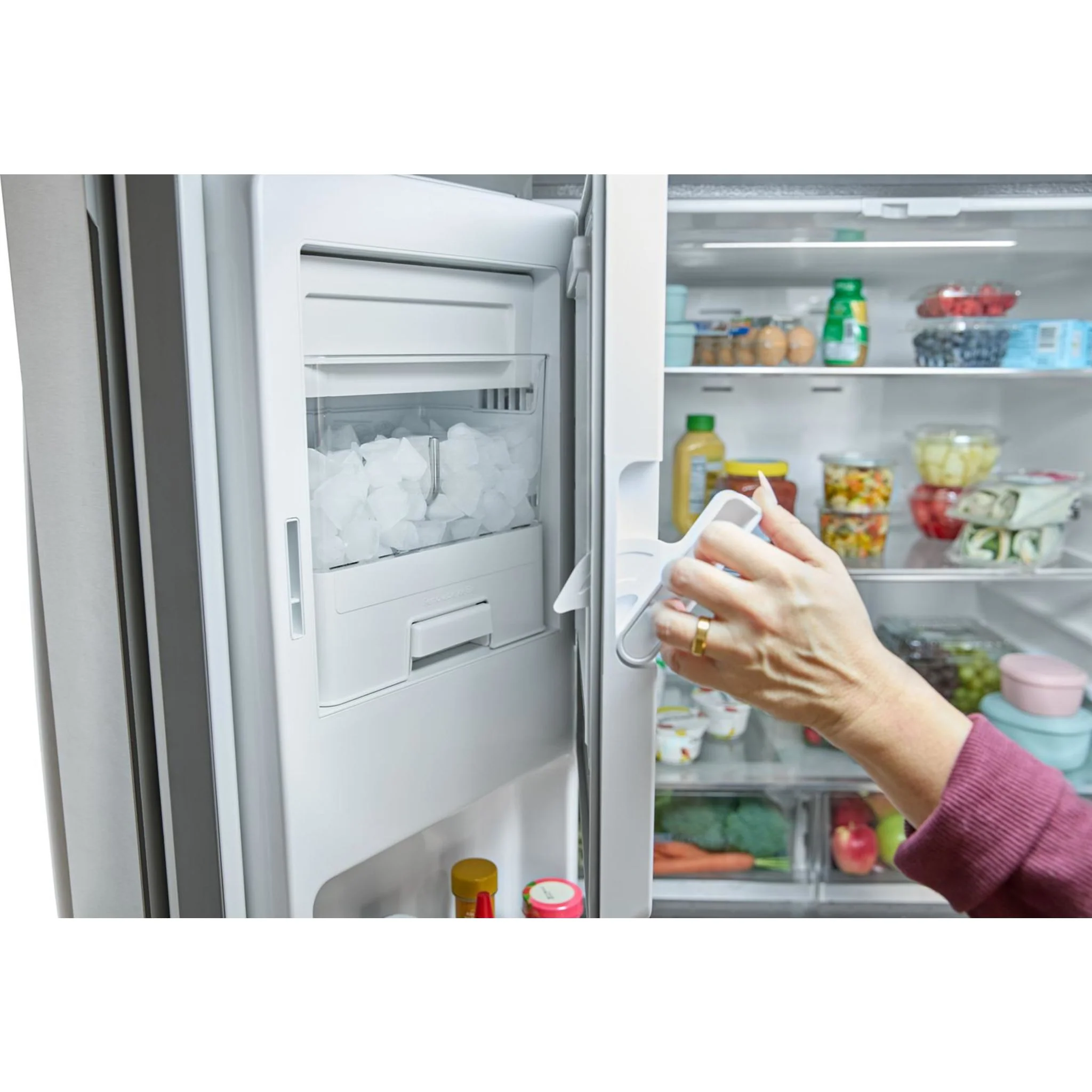 Whirlpool 36-Inch French Door Refrigerator with In-Door Water and Ice Maker - 30 cu. ft. -Fingerprint Resistant Stainless Steel (WRFF3536SZ) - Image 29
