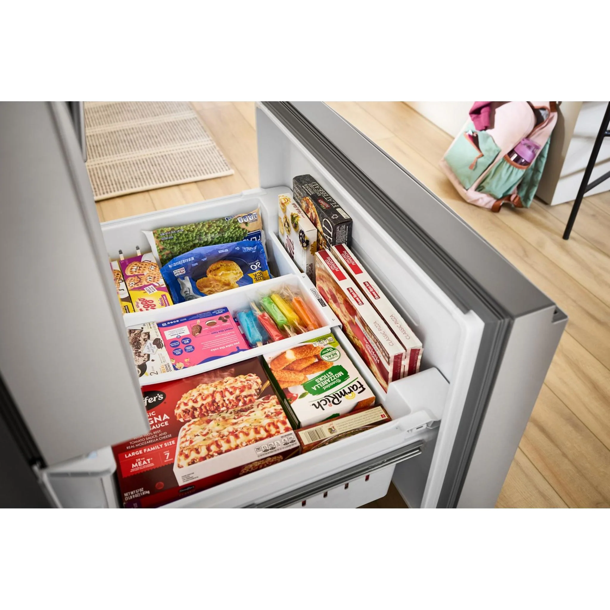 Whirlpool 36-Inch French Door Refrigerator with In-Door Water and Ice Maker - 30 cu. ft. -Fingerprint Resistant Stainless Steel (WRFF3536SZ) - Image 6