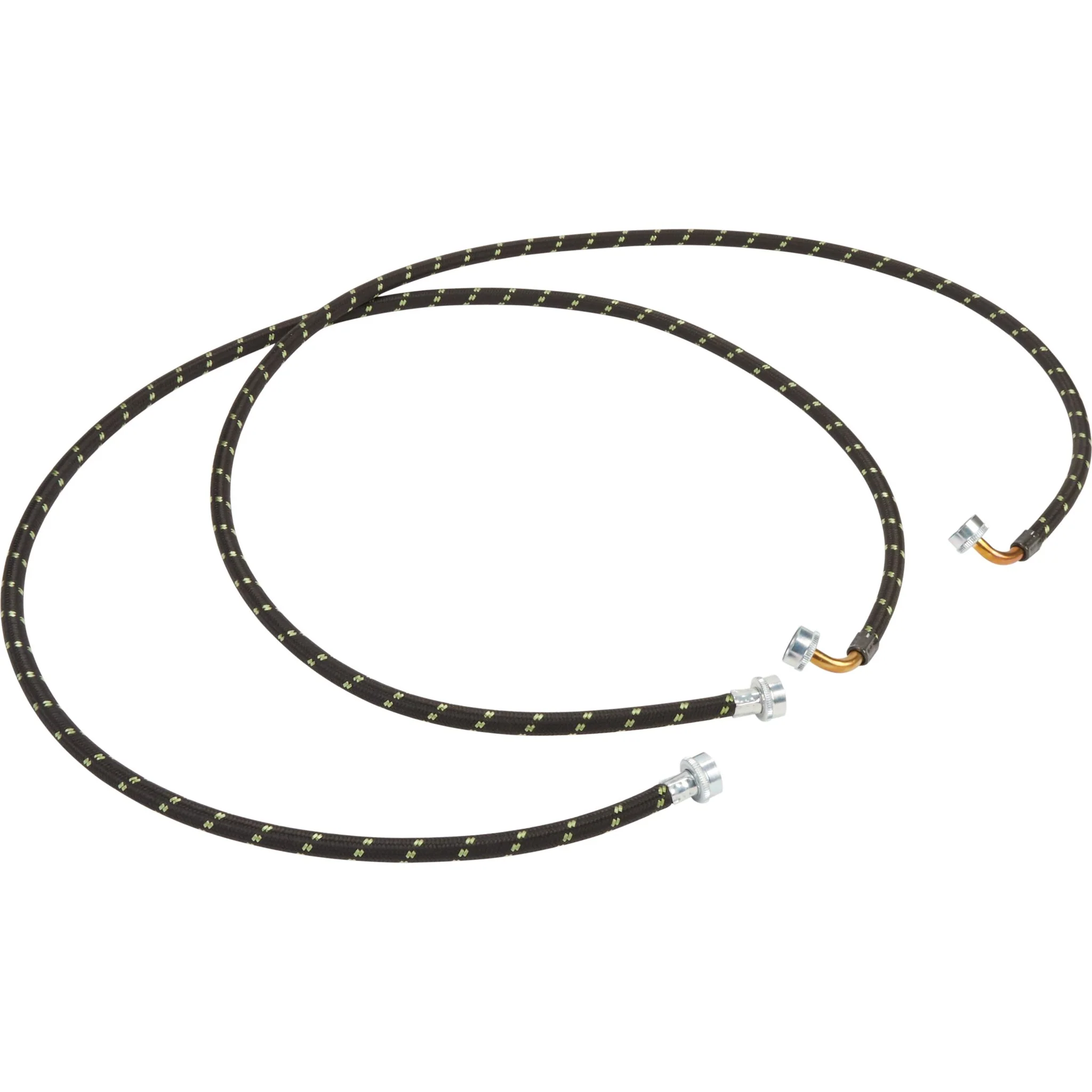 Whirlpool 6' Braided hoses with 90 degree elbow 1700 PSI - 2 Pack -Black (8212638RP)