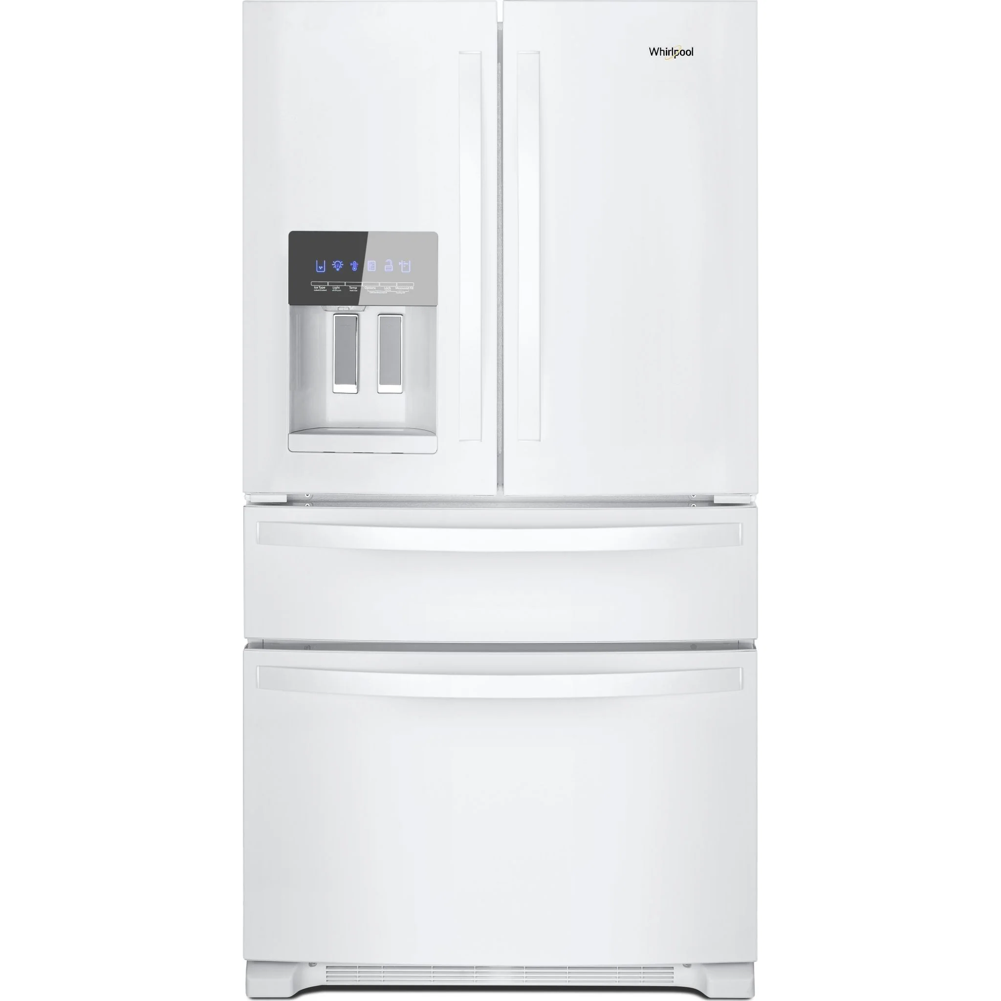 Whirlpool 36" Wide French Door Refrigerator - 25 cu. ft. (WRX735SDHW)