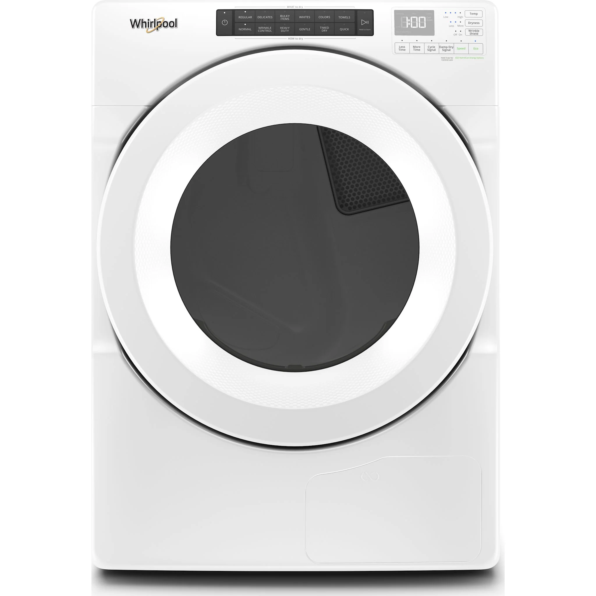 Whirlpool 7.4 cu.ft Front Load Heat Pump Dryer with Intiutitive Touch Controls, Advanced Moisture Sensing -White (YWHD560CHW)