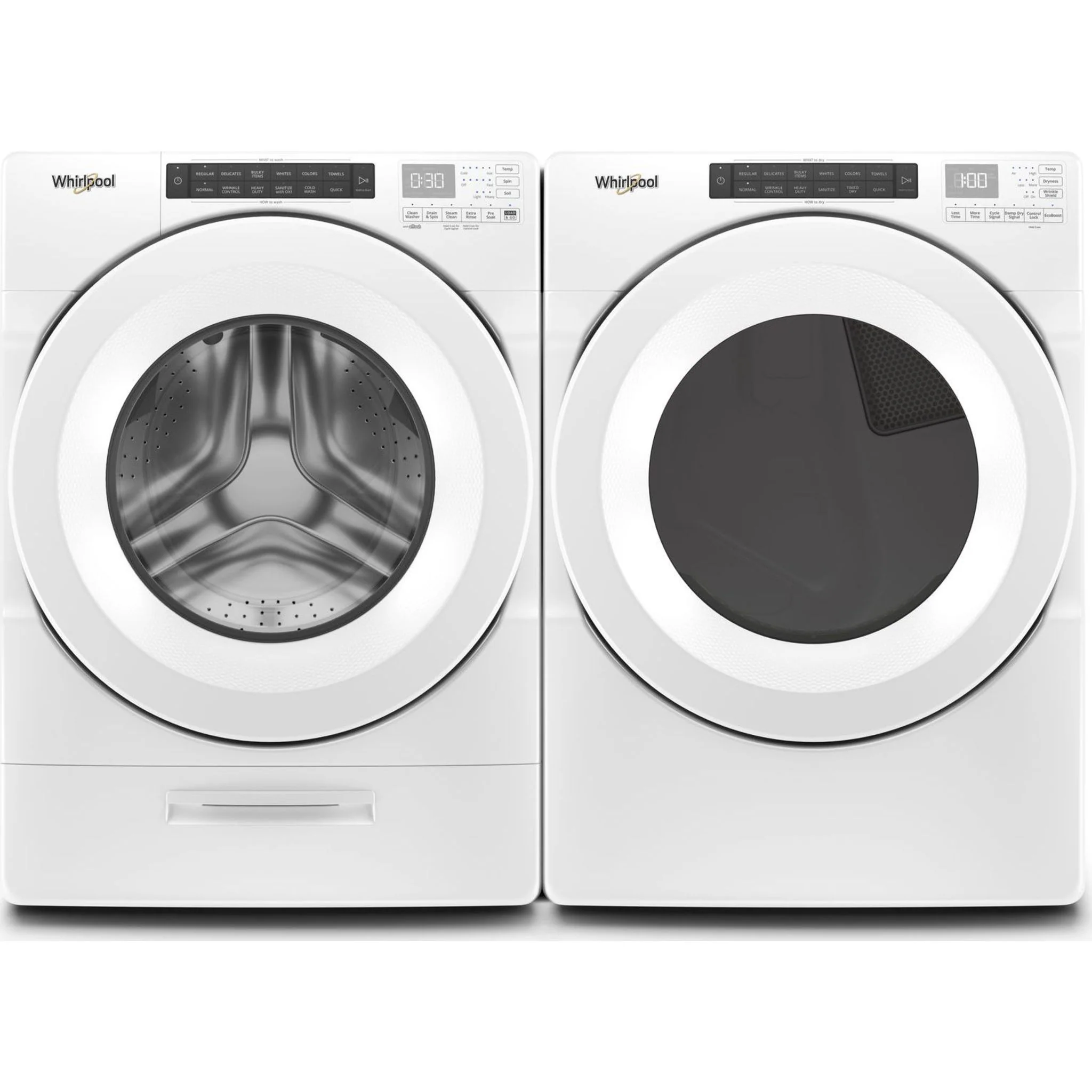 Whirlpool 7.4 cu.ft Front Load Long Vent Gas Dryer with Intuitive Controls -White (WGD560LHW) - Image 11