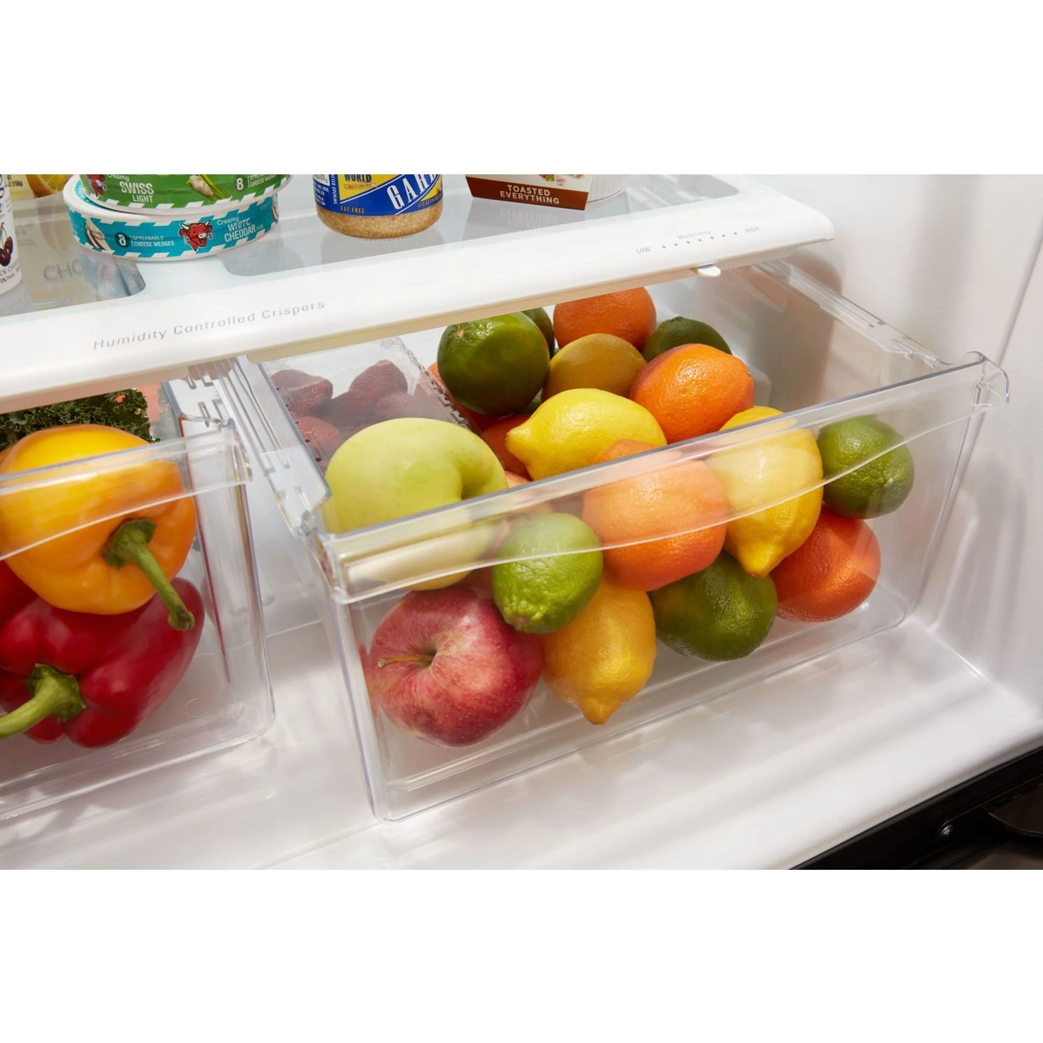 Whirlpool 33-inch wide Bottom-Freezer Refrigerator - 22 cu. ft. -Black Stainless (WRB322DMHV) - Image 8