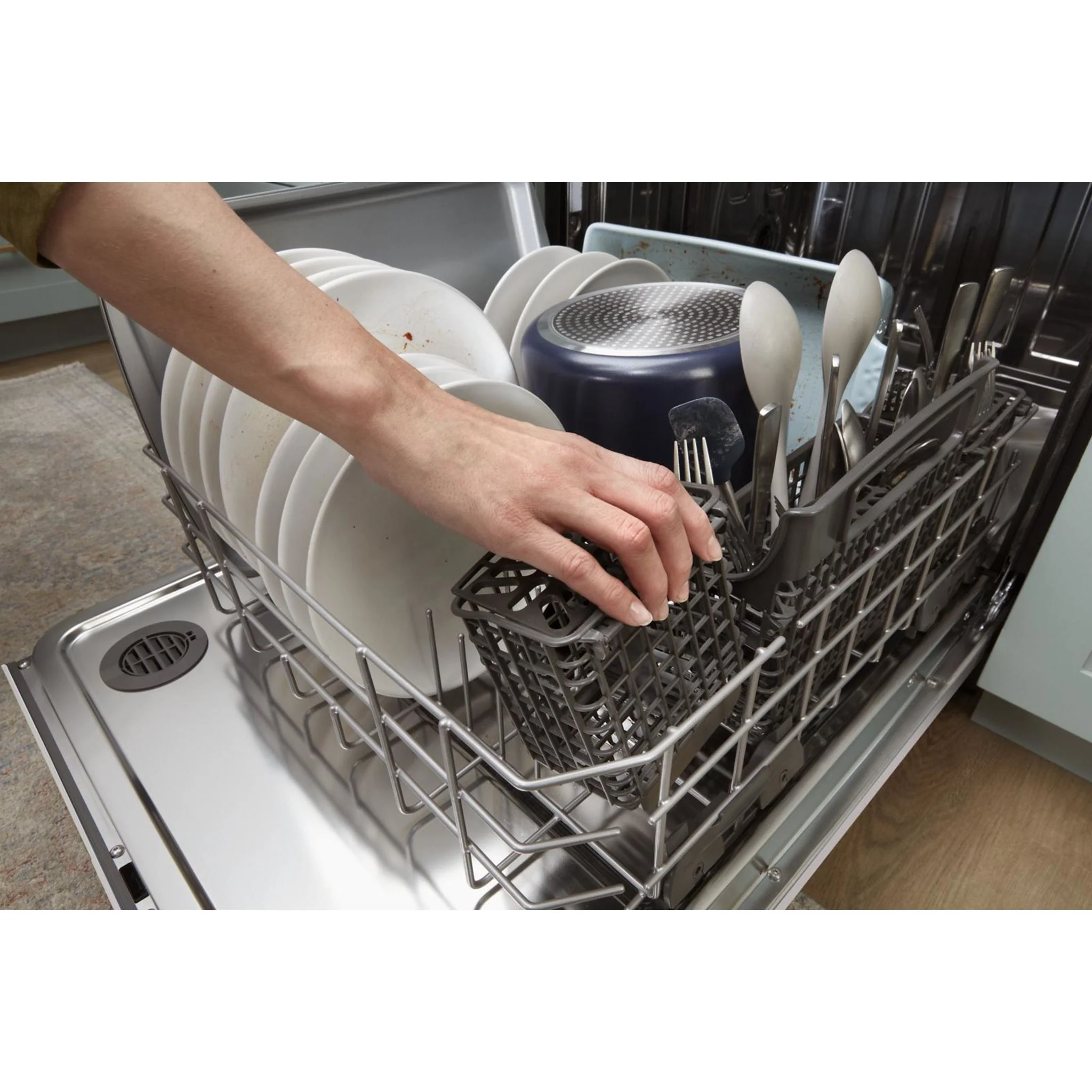 Whirlpool 24-Inch Dishwasher with AI Intelligent Wash and Tall Top Rack -White (WDT740SALW) - Image 11