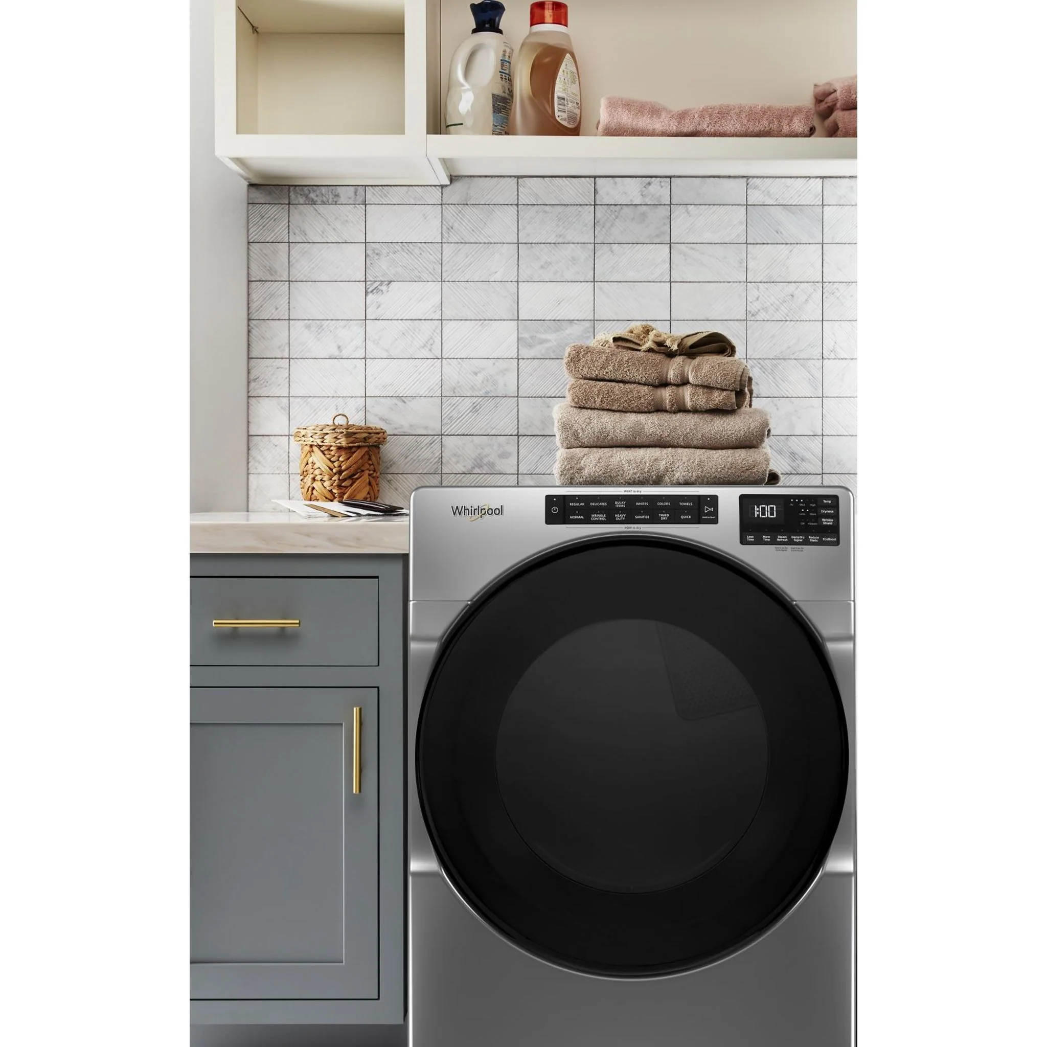 Whirlpool 7.4 cu. ft. Electric Wrinkle Shield Dryer with Steam (YWED6605MC) - Image 7