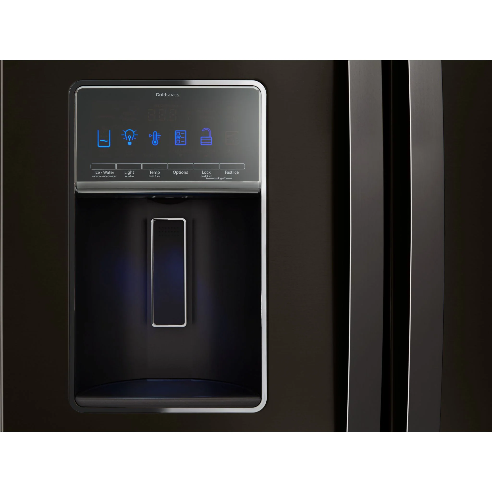 Whirlpool 36" Wide French Door Refrigerator - 27 cu. ft.- Black Stainless (WRF757SDHV) - Image 6