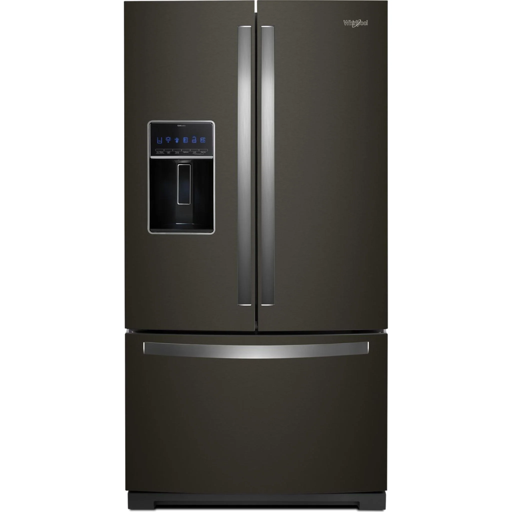 Whirlpool 36" Wide French Door Refrigerator - 27 cu. ft.- Black Stainless (WRF757SDHV) - Image 7