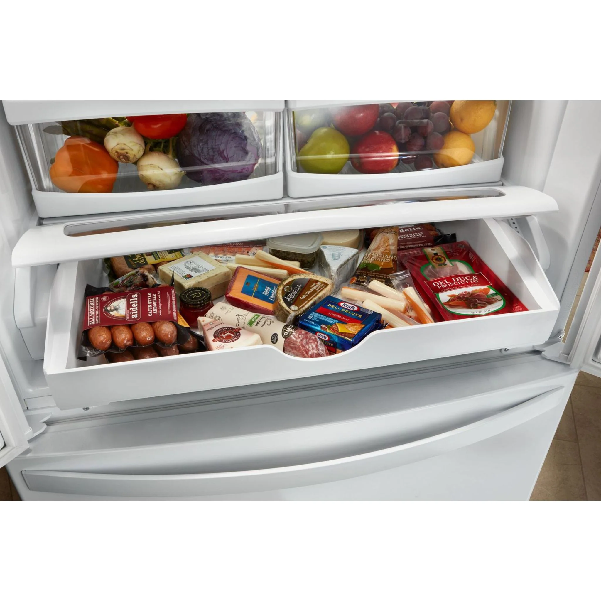 Whirlpool 33" Wide French Door Refrigerator - 22 cu. ft. (WRF532SNHZ) - Image 9