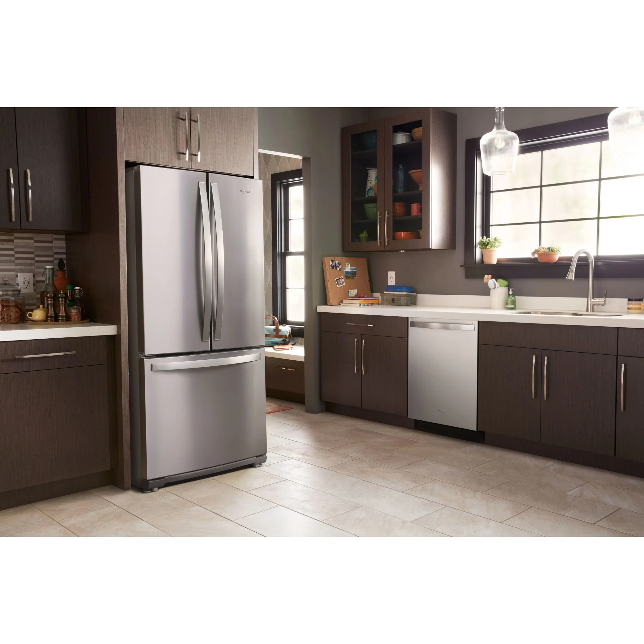 Whirlpool 30-inch Wide French Door Refrigerator - 20 cu. ft. -Stainless Steel (WRF560SMHZ) - Image 7