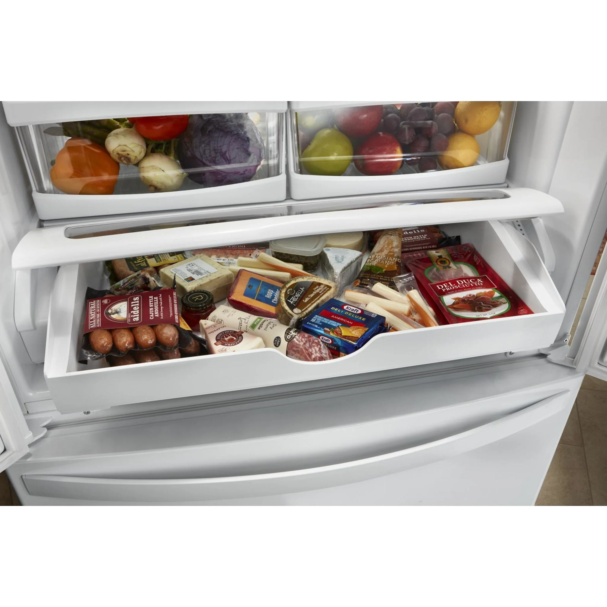 Whirlpool 36" Wide Counter Depth French Door Refrigerator - 20 cu. ft. (WRF540CWHZ) - Image 37