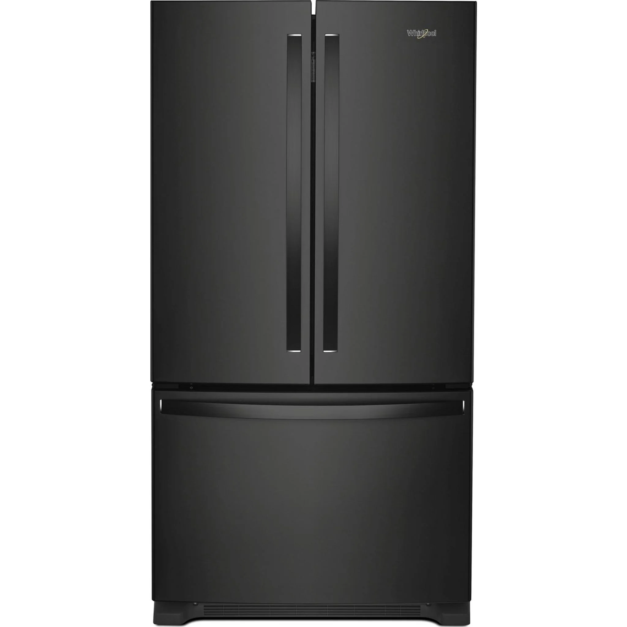 Whirlpool Full-Depth French Door Bottom Mount Refrigerator - Black (WRFF3236RB)