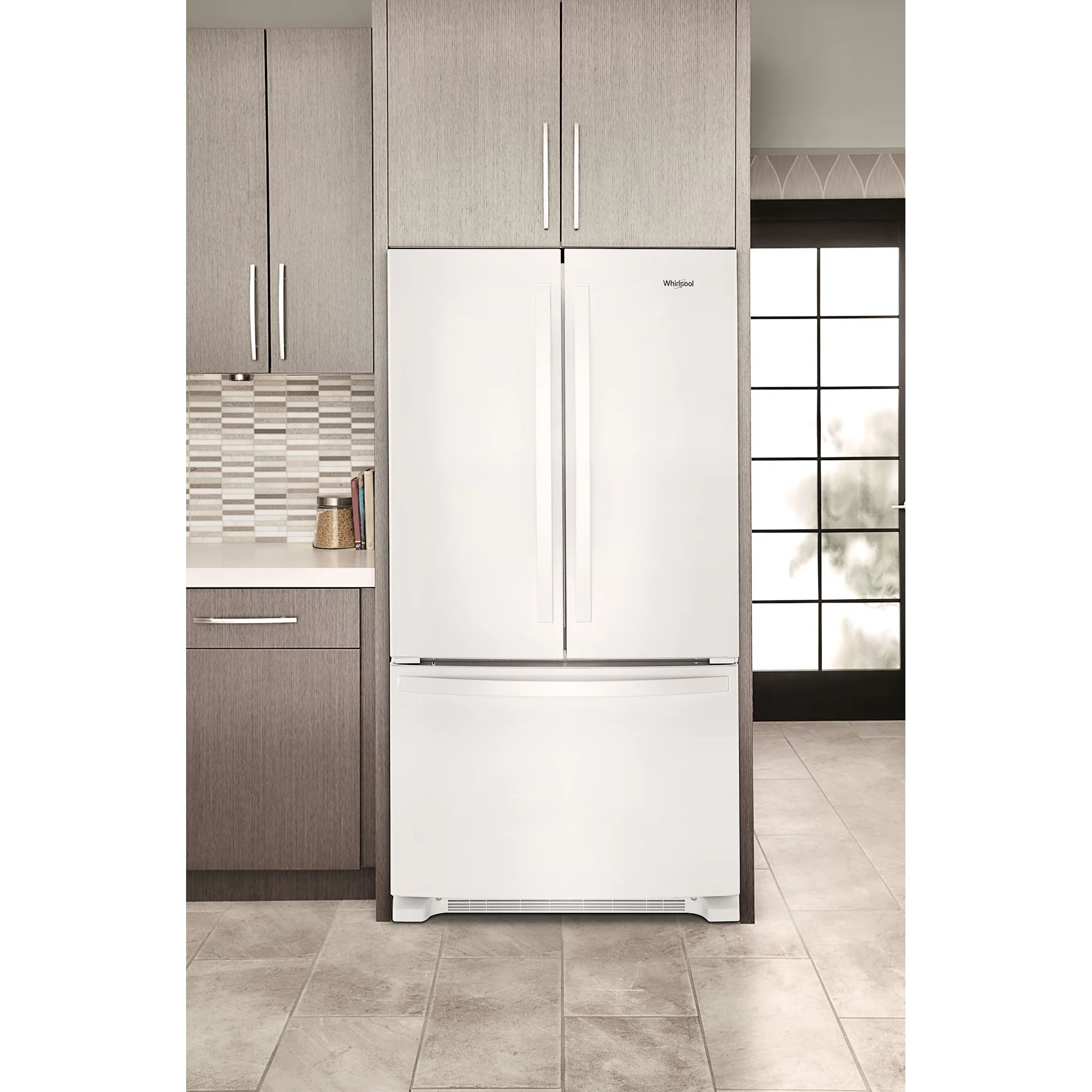 Whirlpool Full-Depth French Door Bottom Mount Refrigerator - White (WRFF3236RW) - Image 7