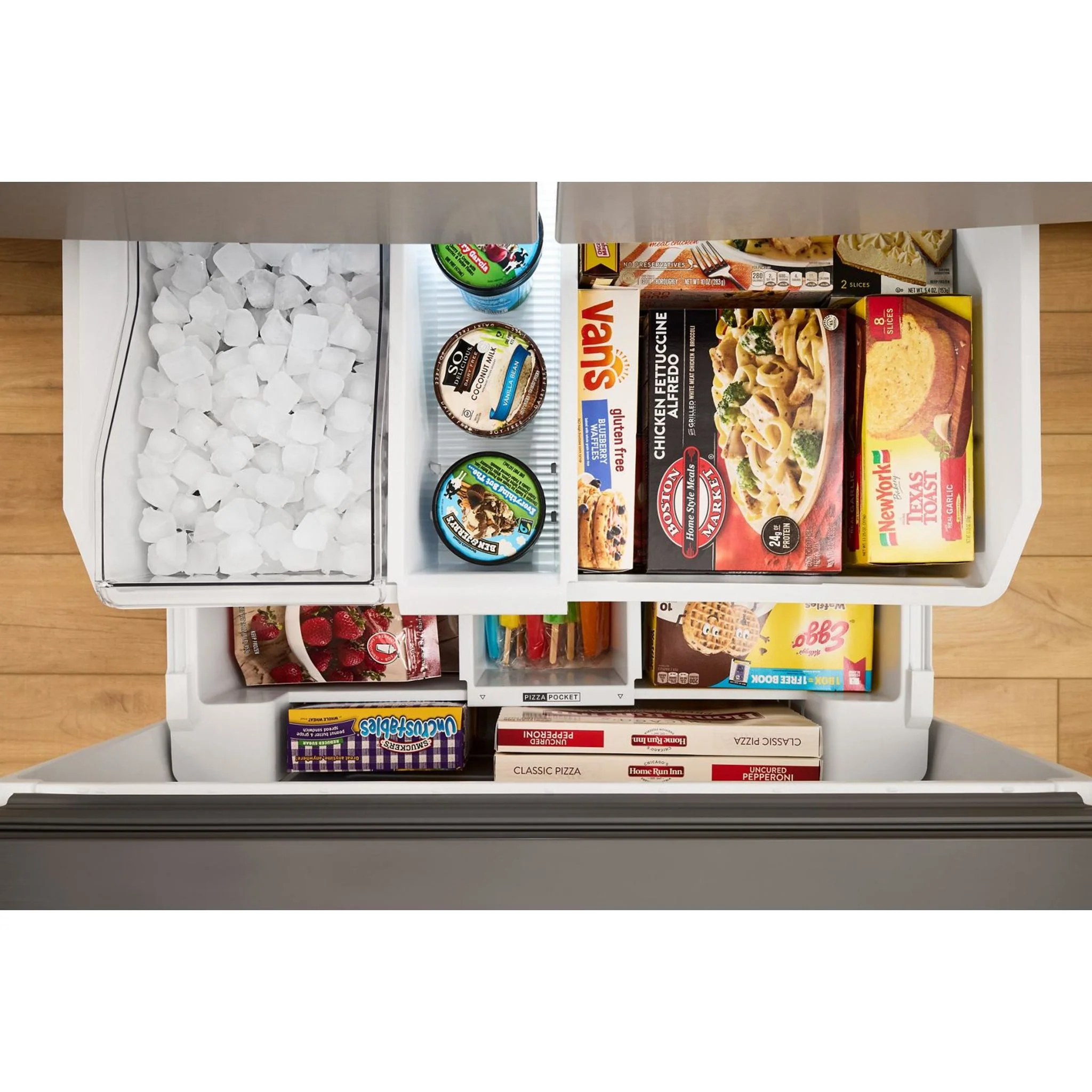 Whirlpool 36-Inch French Door Refrigerator with Interior Water Dispenser - 31 cu. ft. -Black (WRFF3336SB) - Image 14