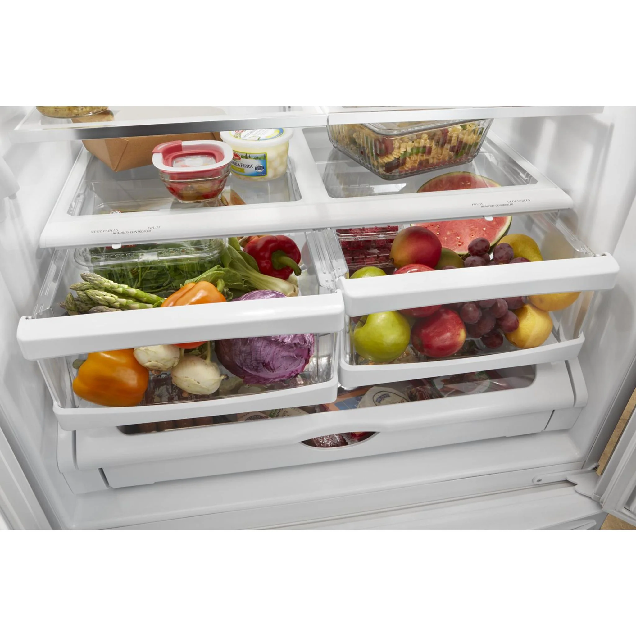 Whirlpool 33-inch Wide French Door Refrigerator - 22 cu. ft. -Black Stainless (WRFF5333PV) - Image 3