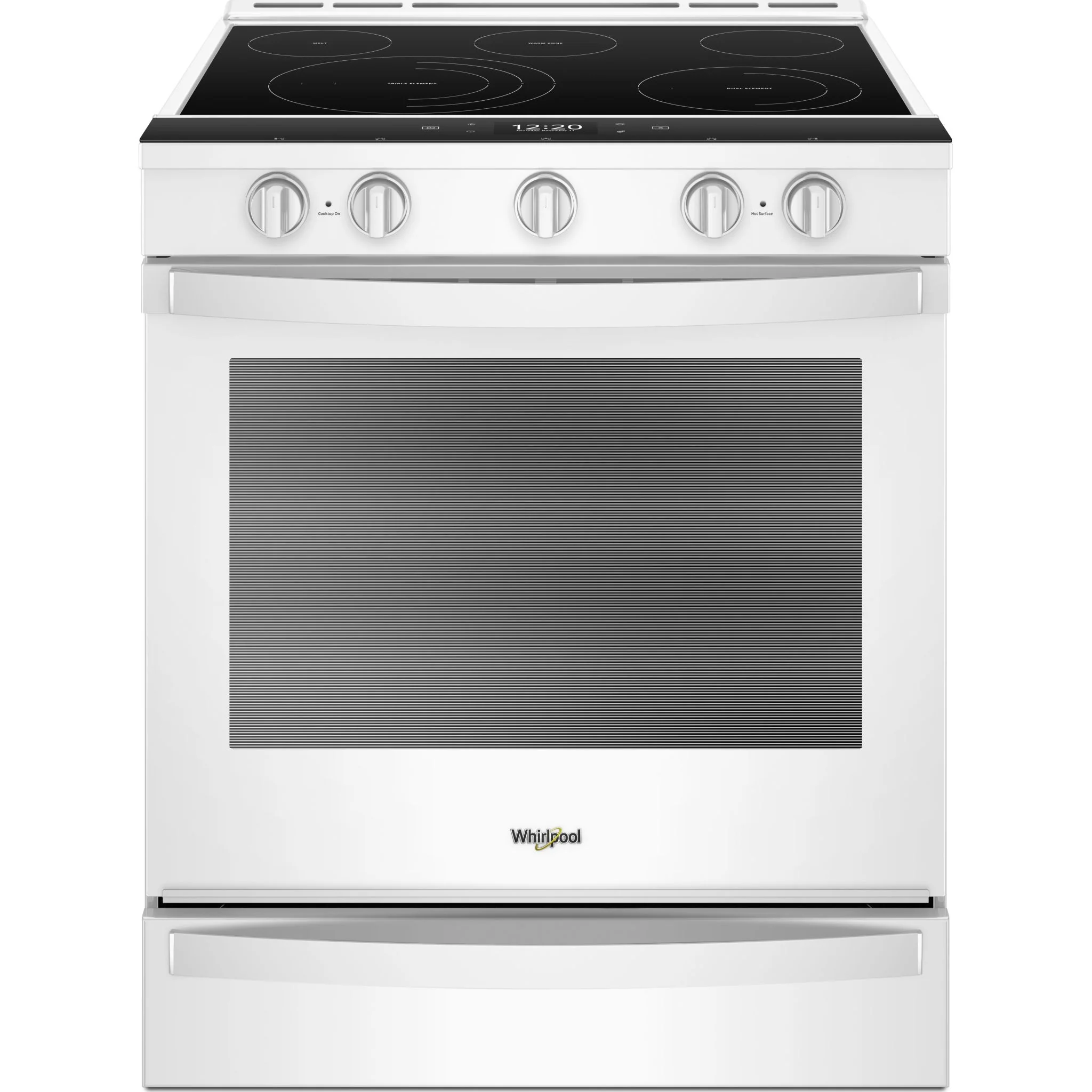 Whirlpool 6.4 cu.ft. Smart Slide-in Electric Range with Air Fry, when Connected - White (YWEE750H0HW)