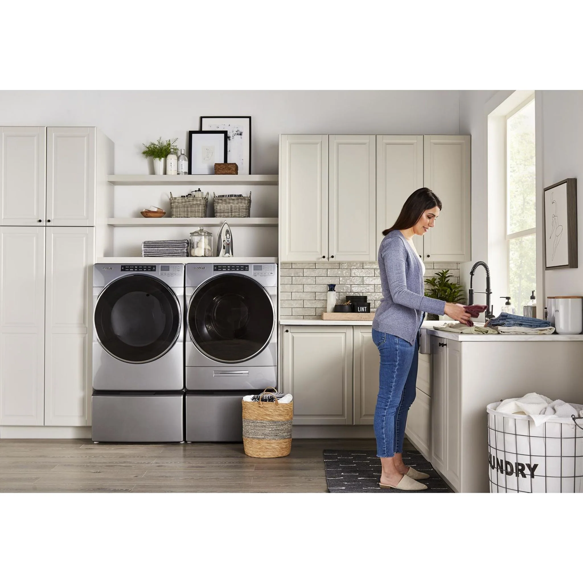 Whirlpool 7.4 cu. ft. Front Load Electric Dryer with Steam Cycles (YWED6620HC) - Image 9