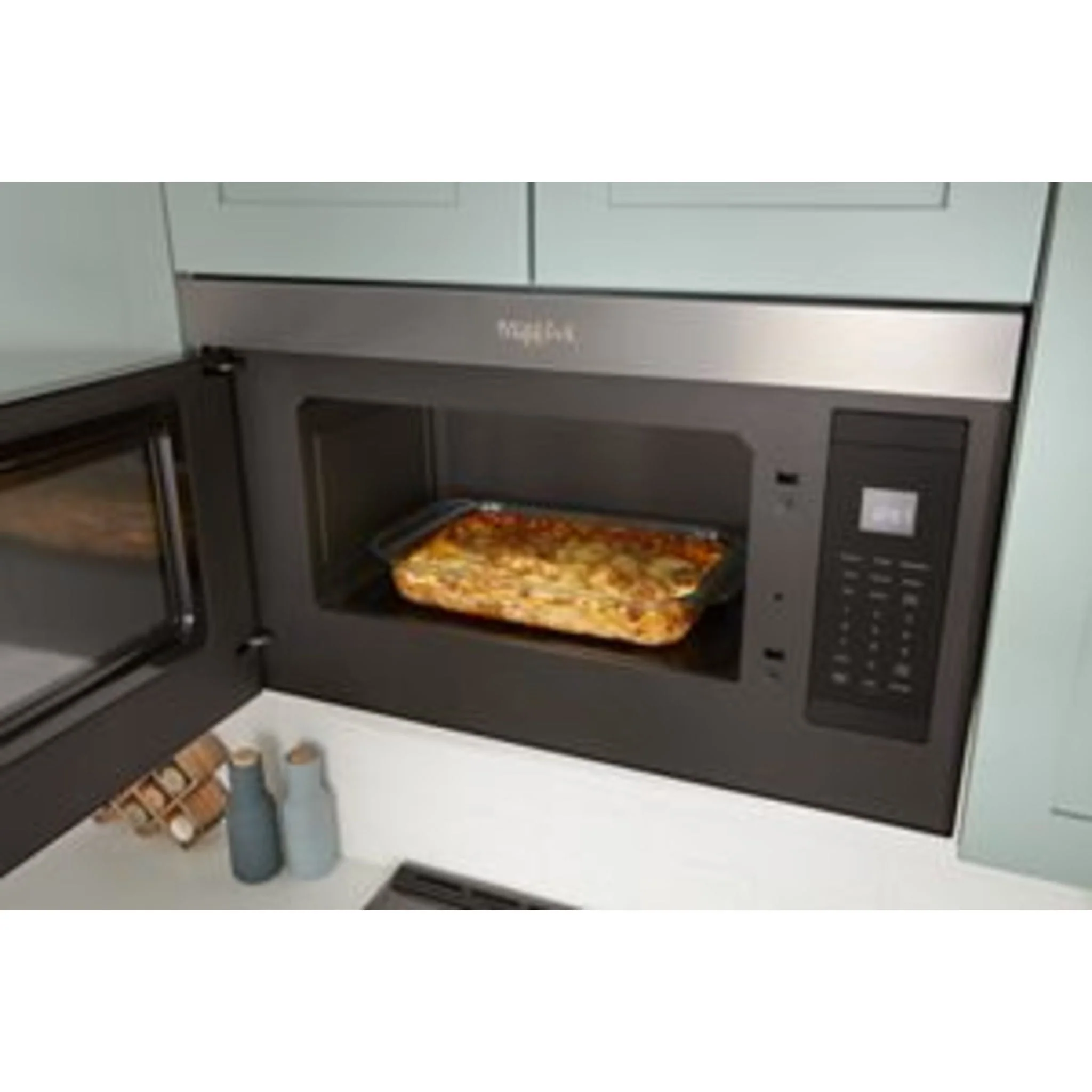 Whirlpool Flush Mount Over-the-Range Microwave with Turntable-Free Design -Black Stainless (YWMMF5930PV) - Image 14