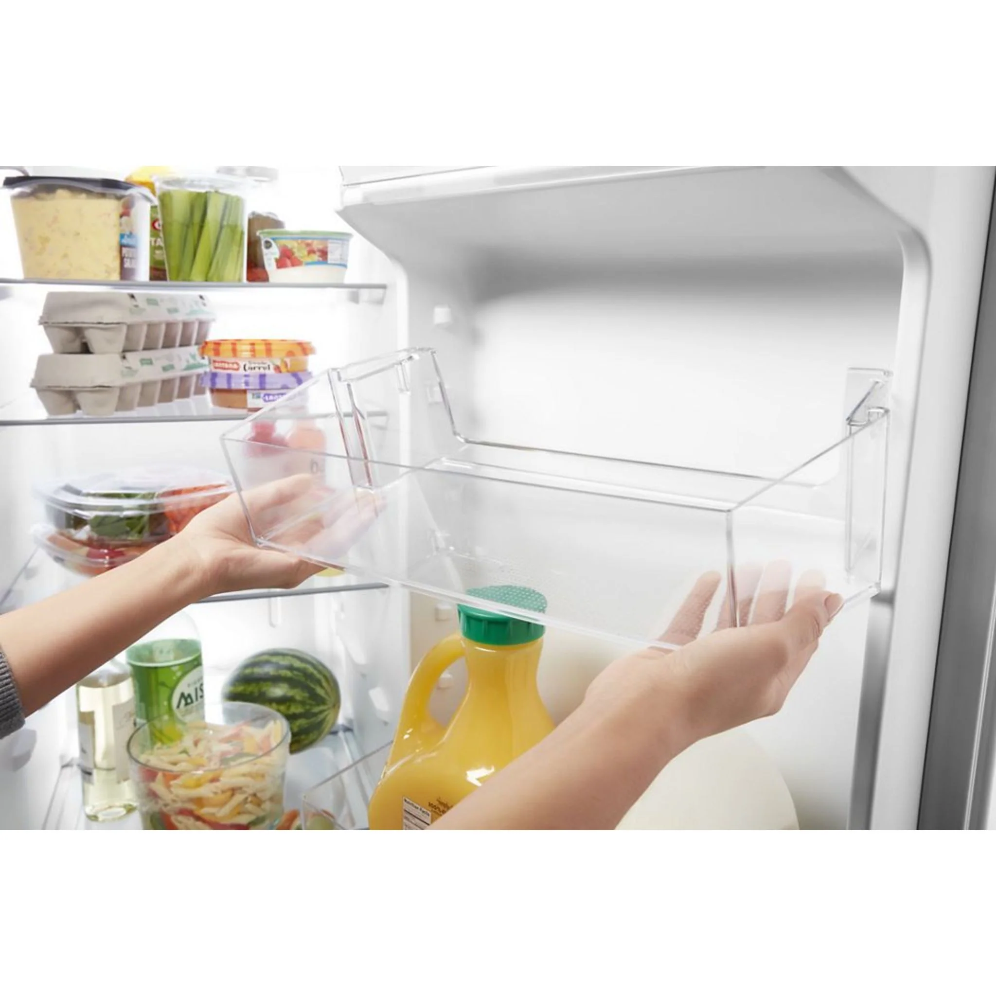 Whirlpool 33-inch Wide Side-by-Side Refrigerator - 22 cu. ft. -Monochromatic Stainless Steel (WRS312SNHM) - Image 19