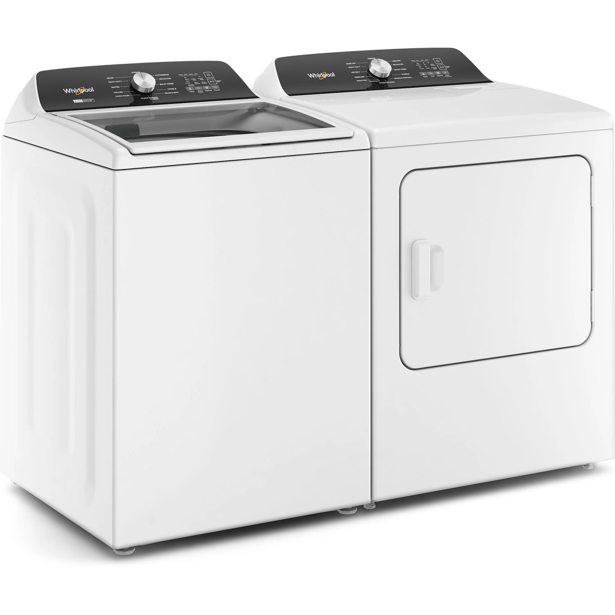 Whirlpool Top Load Pair (WTW5025SW-YWED5050LW) - White - Image 2